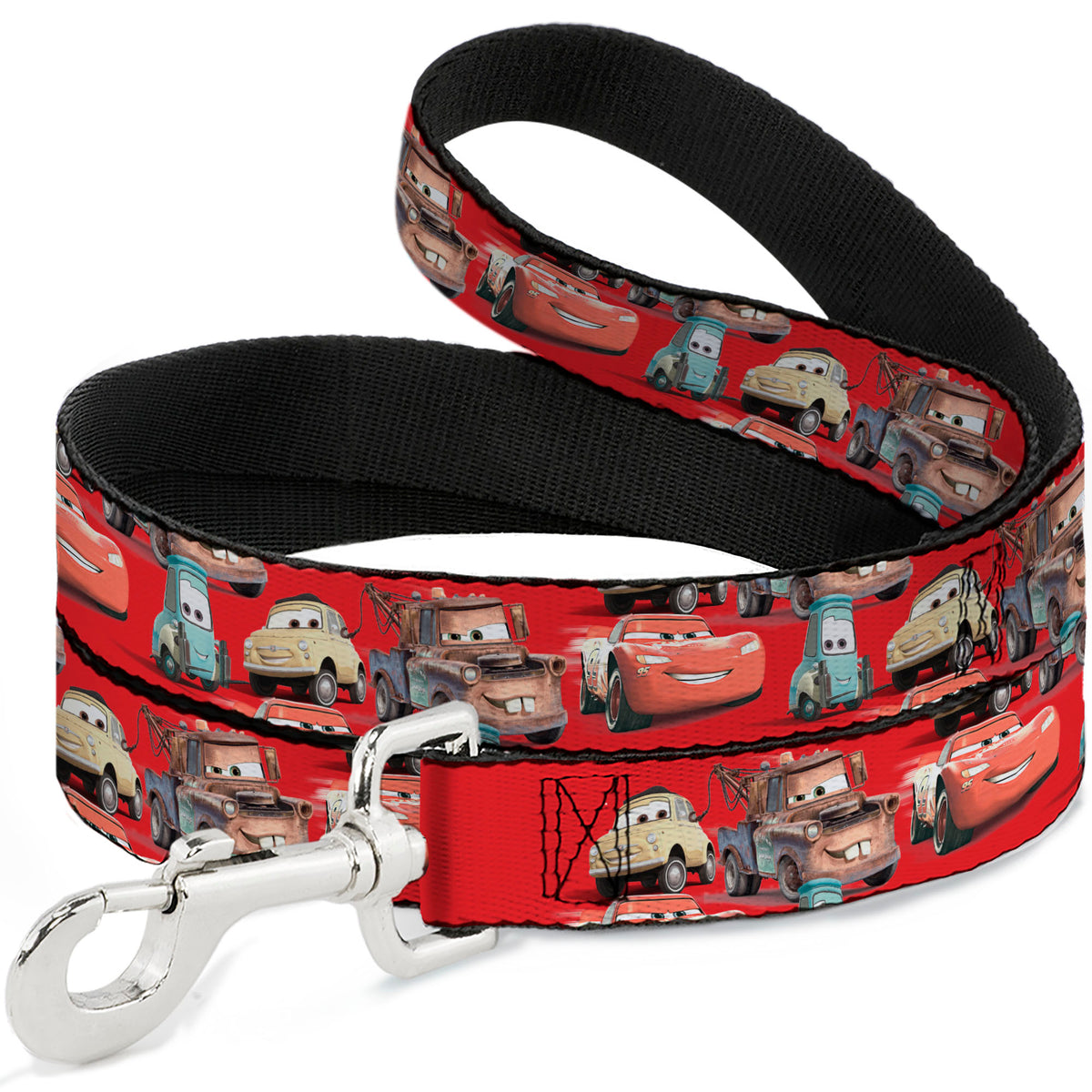 Dog Leash - Cars Four Character Group Pose Red Dog Leashes Disney