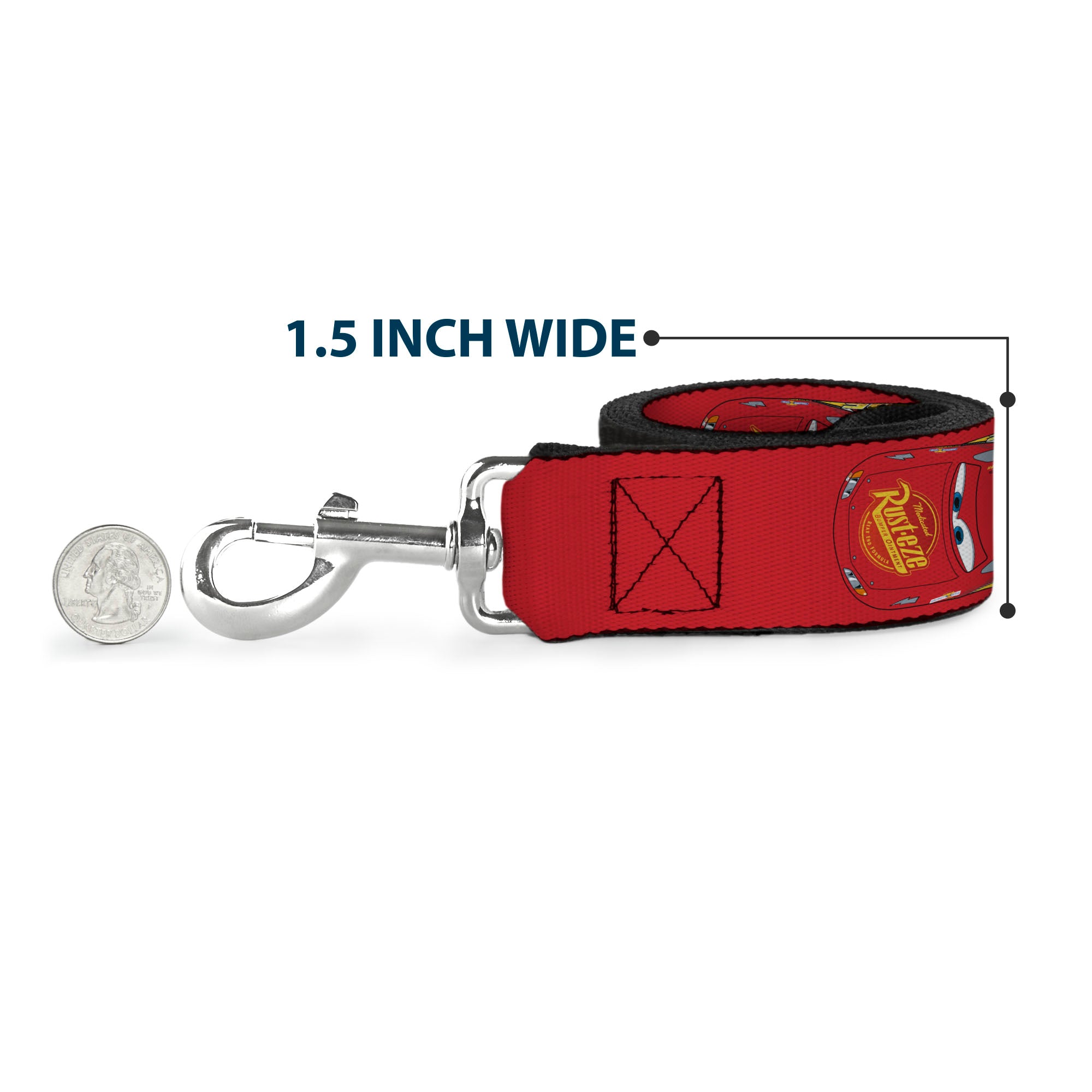 Dog Leash - Cars Lightning McQueen Aerial View Red Dog Leashes Disney