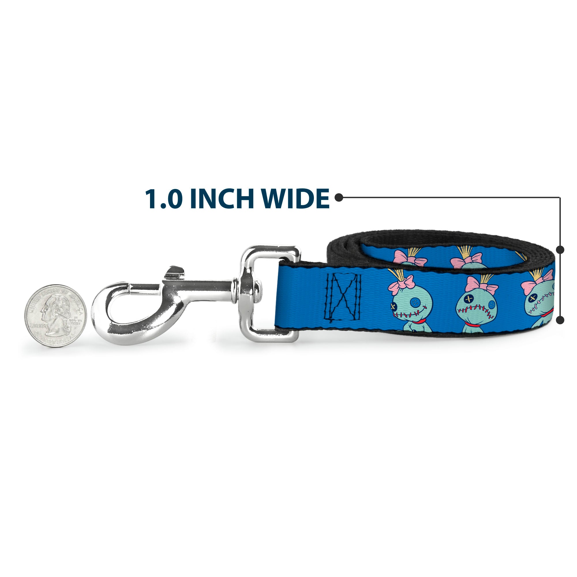 Dog Leash - Lilo and Stitch Scrump Poses Blue Dog Leashes Disney
