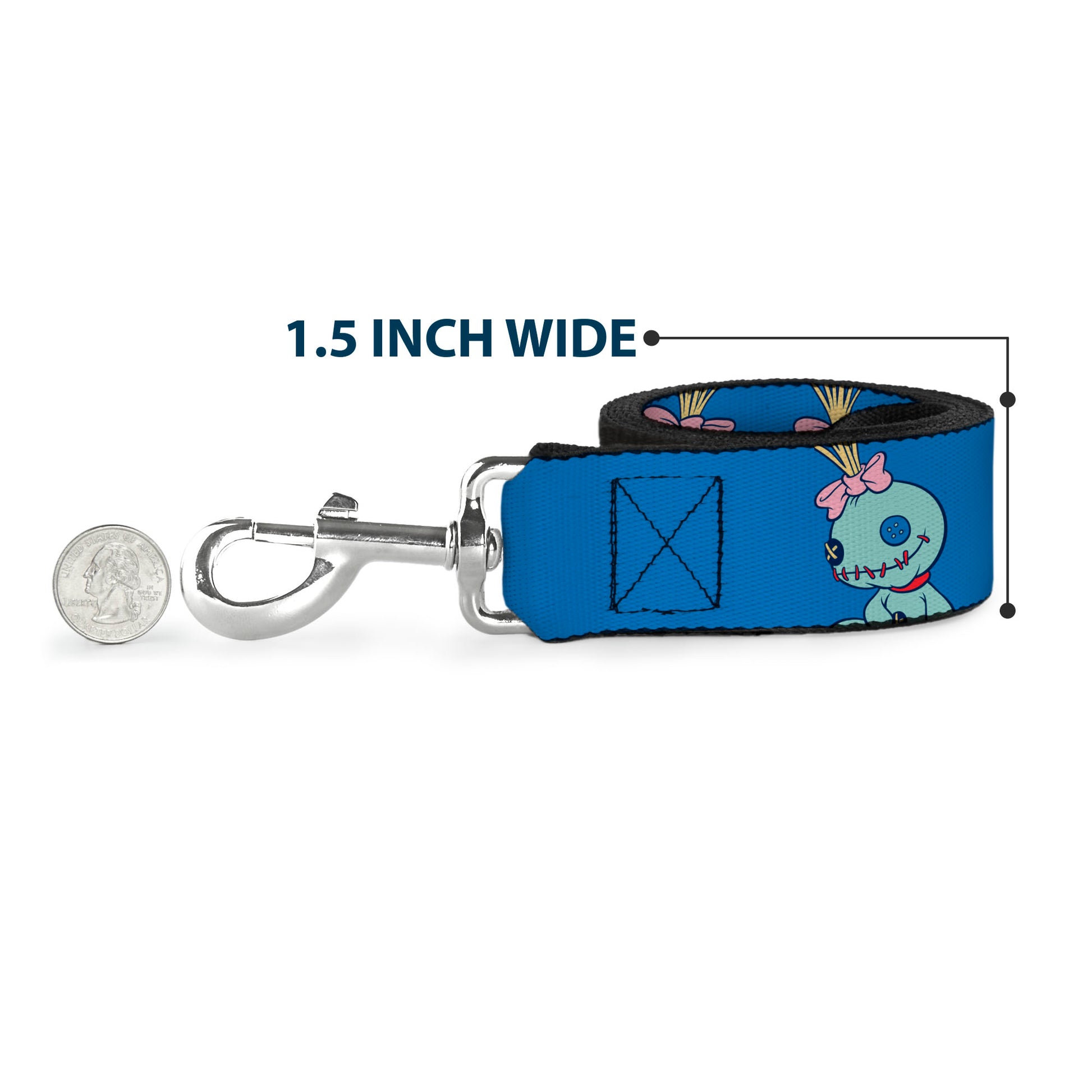 Dog Leash - Lilo and Stitch Scrump Poses Blue Dog Leashes Disney