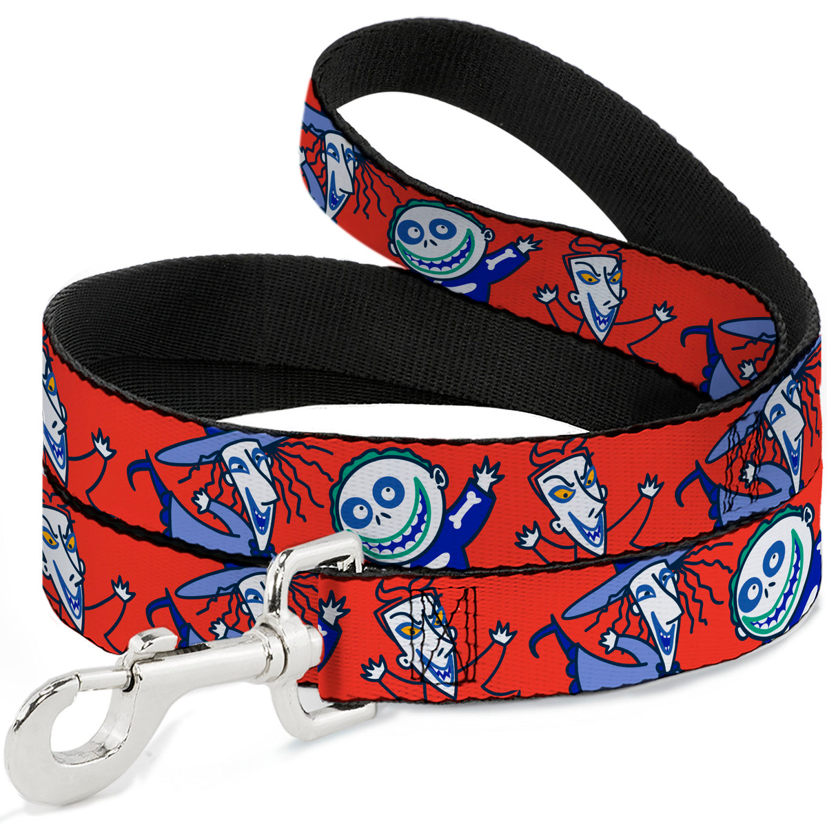 Dog Leash - The Nightmare Before Christmas Lock Stock and Barrel Group Pose Red Dog Leashes Disney