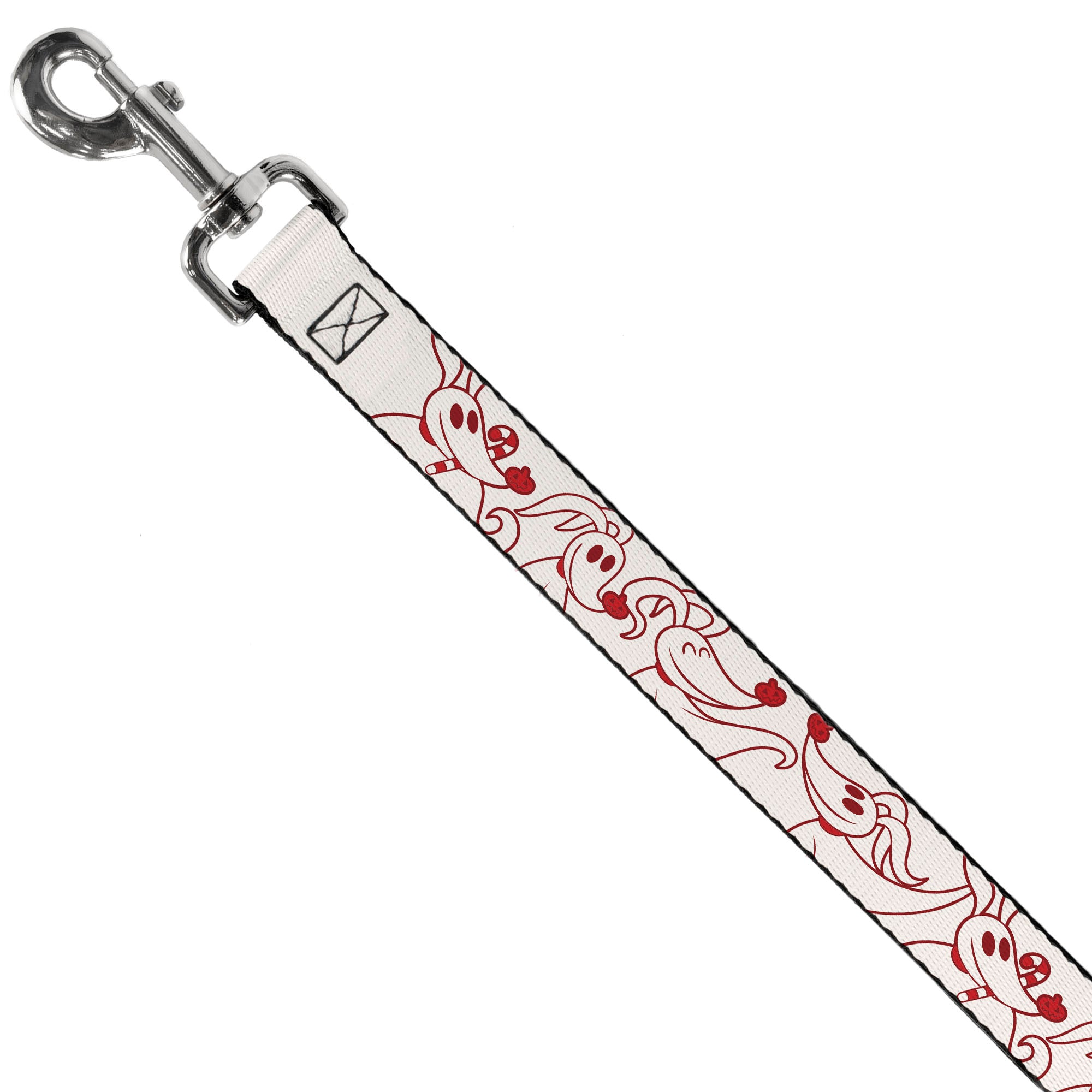 Dog Leash - The Nightmare Before Christmas Zero Candy Cane Poses White/Reds
