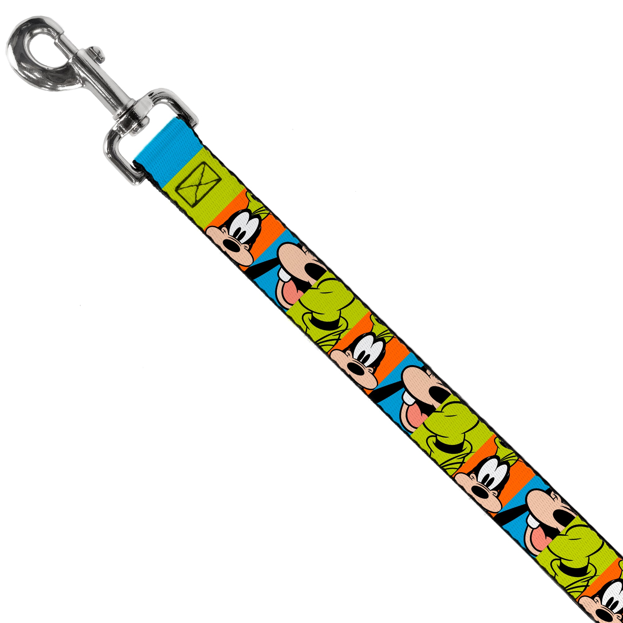 Dog Leash - Goofy Face and Hat Blocks Multi Color