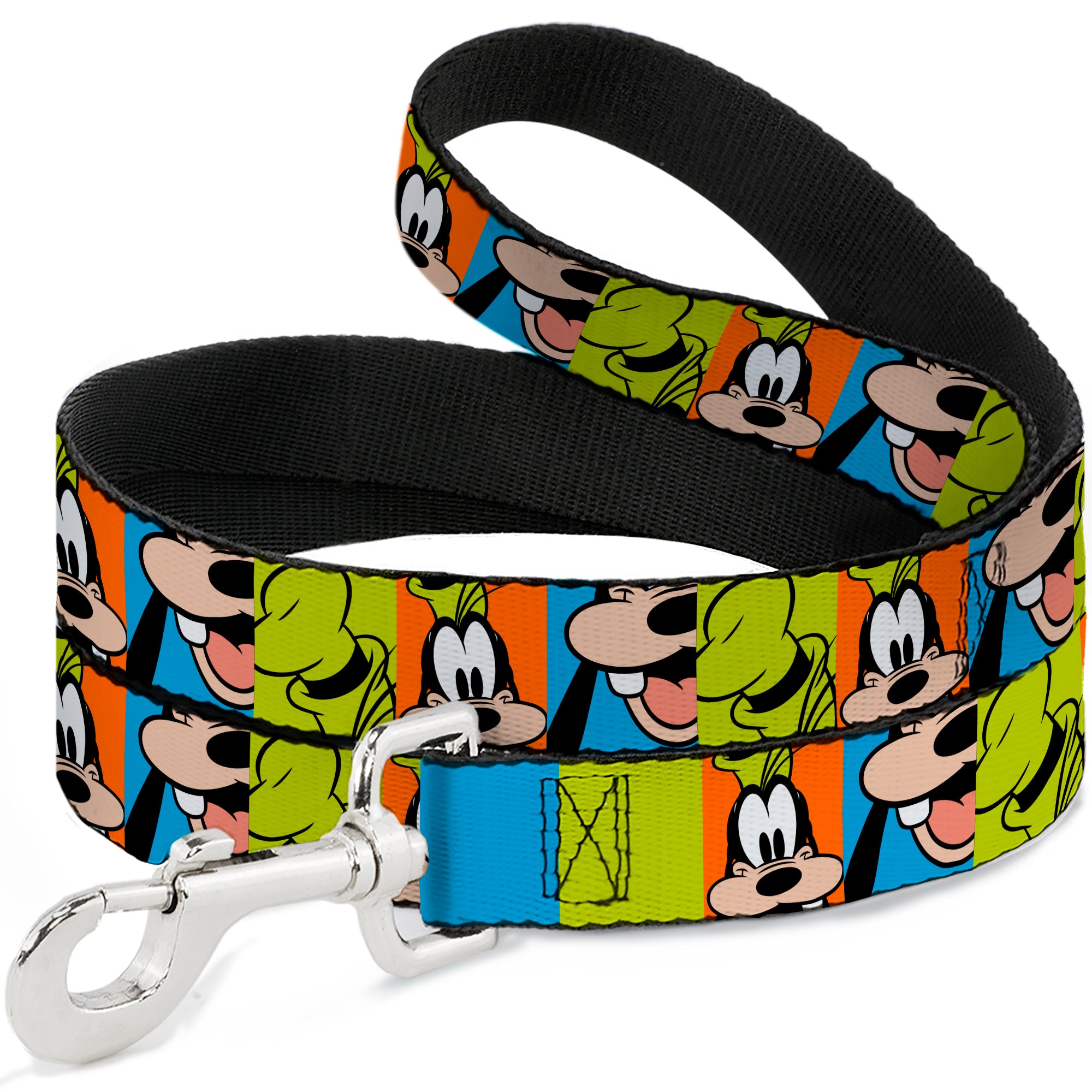 Dog Leash - Goofy Face and Hat Blocks Multi Color