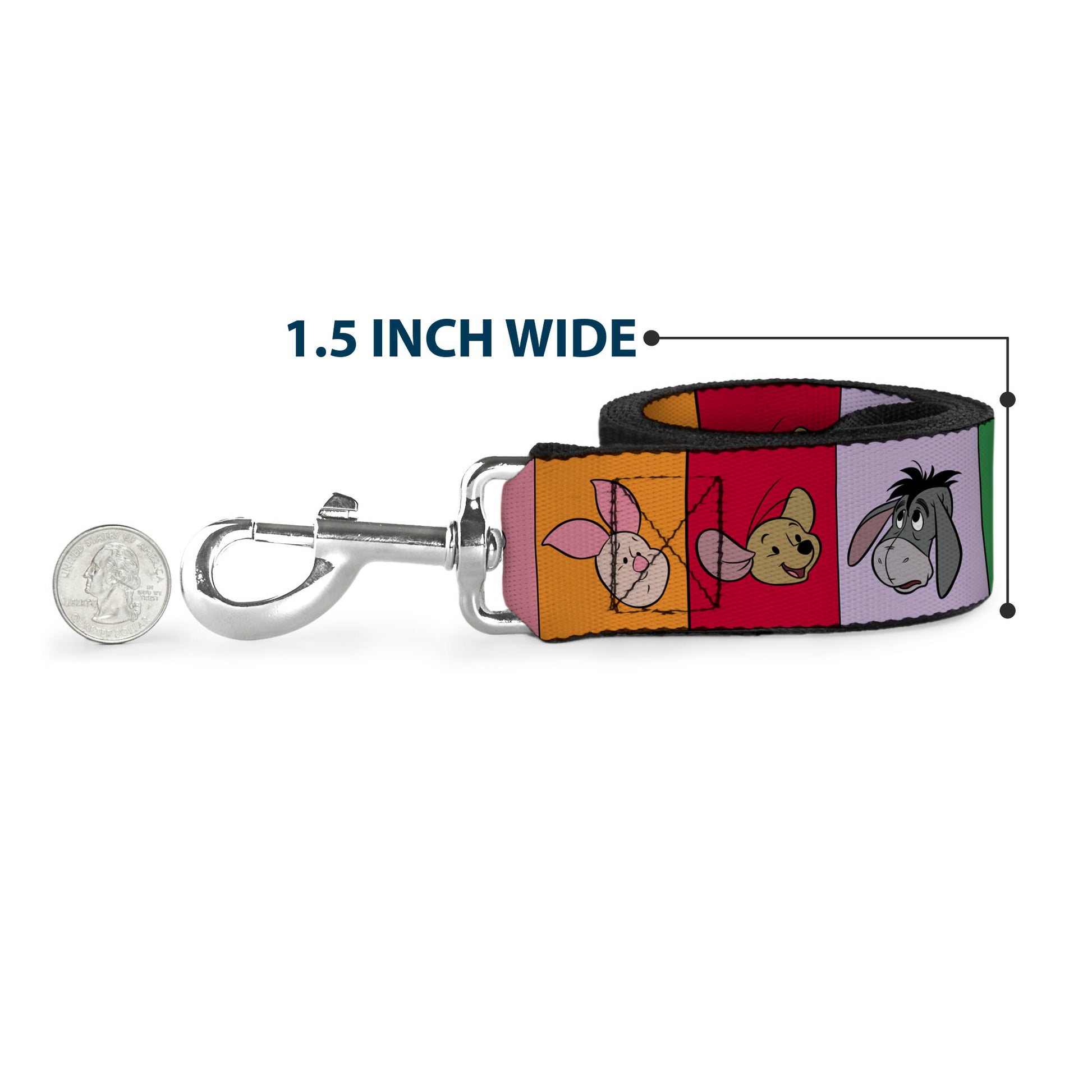 Dog Leash - Winnie the Pooh and Friends and Icons Blocks Multi Color Dog Leashes Disney