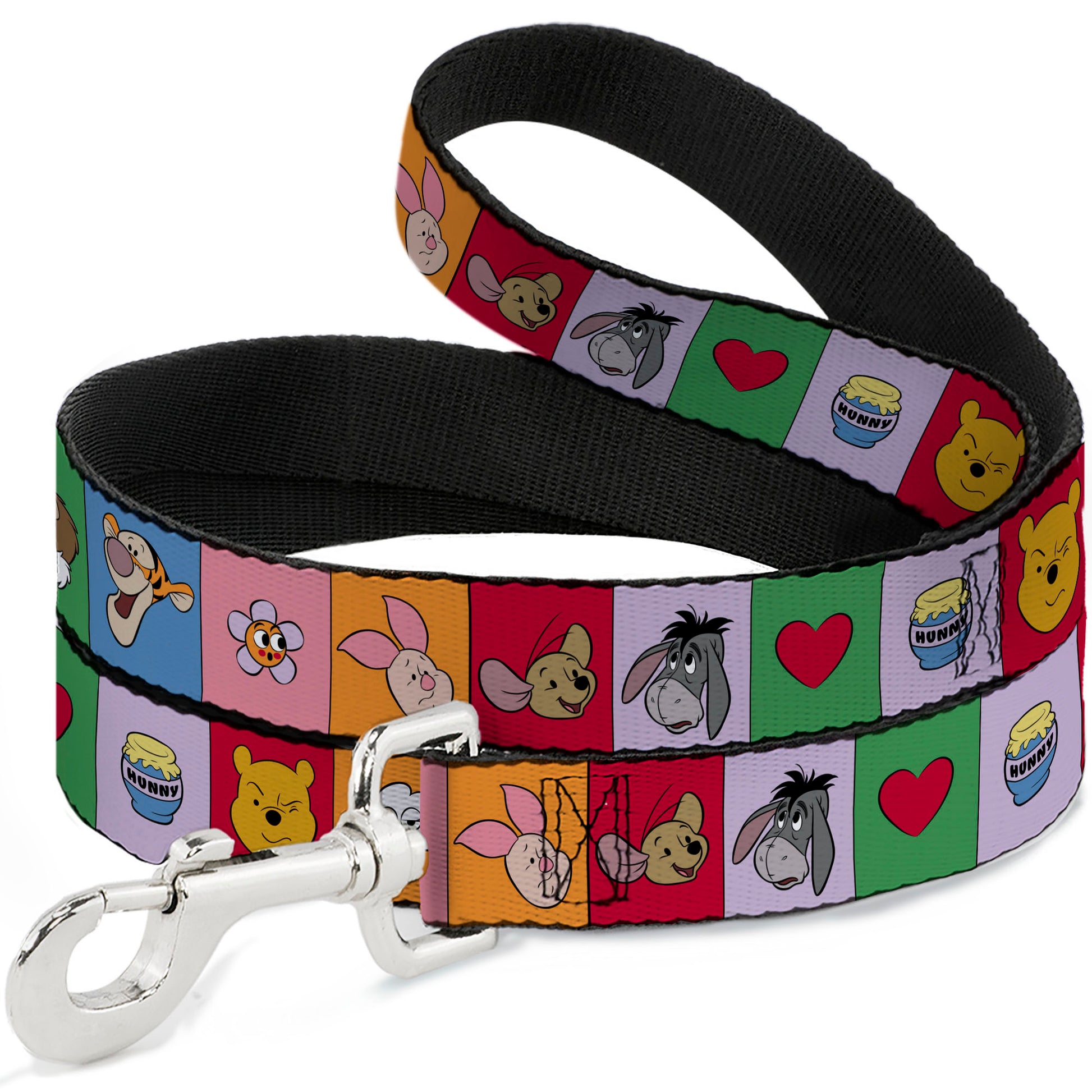Dog Leash - Winnie the Pooh and Friends and Icons Blocks Multi Color Dog Leashes Disney