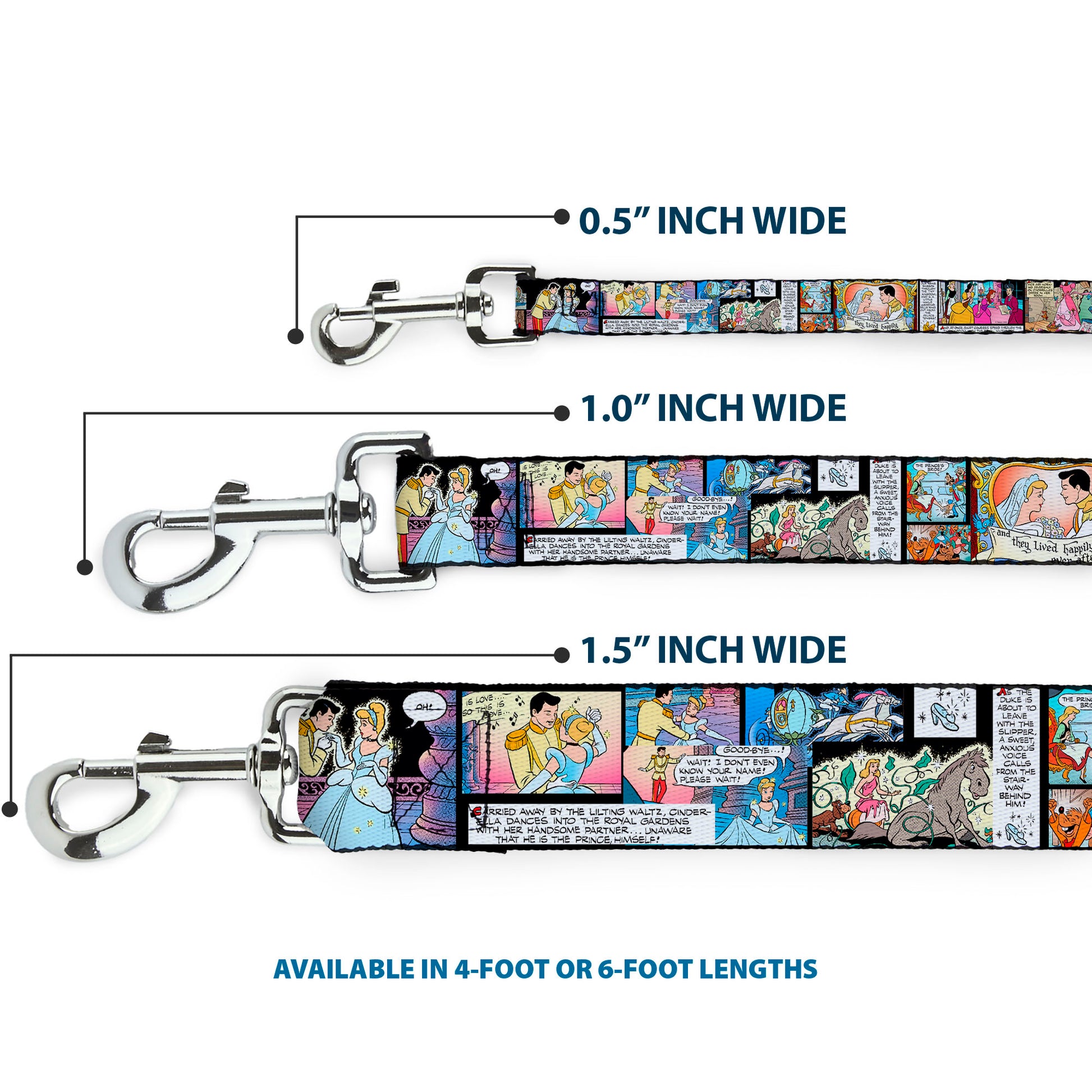 Dog Leash - Cinderella Movie Panels & Quotes Dog Leashes Disney