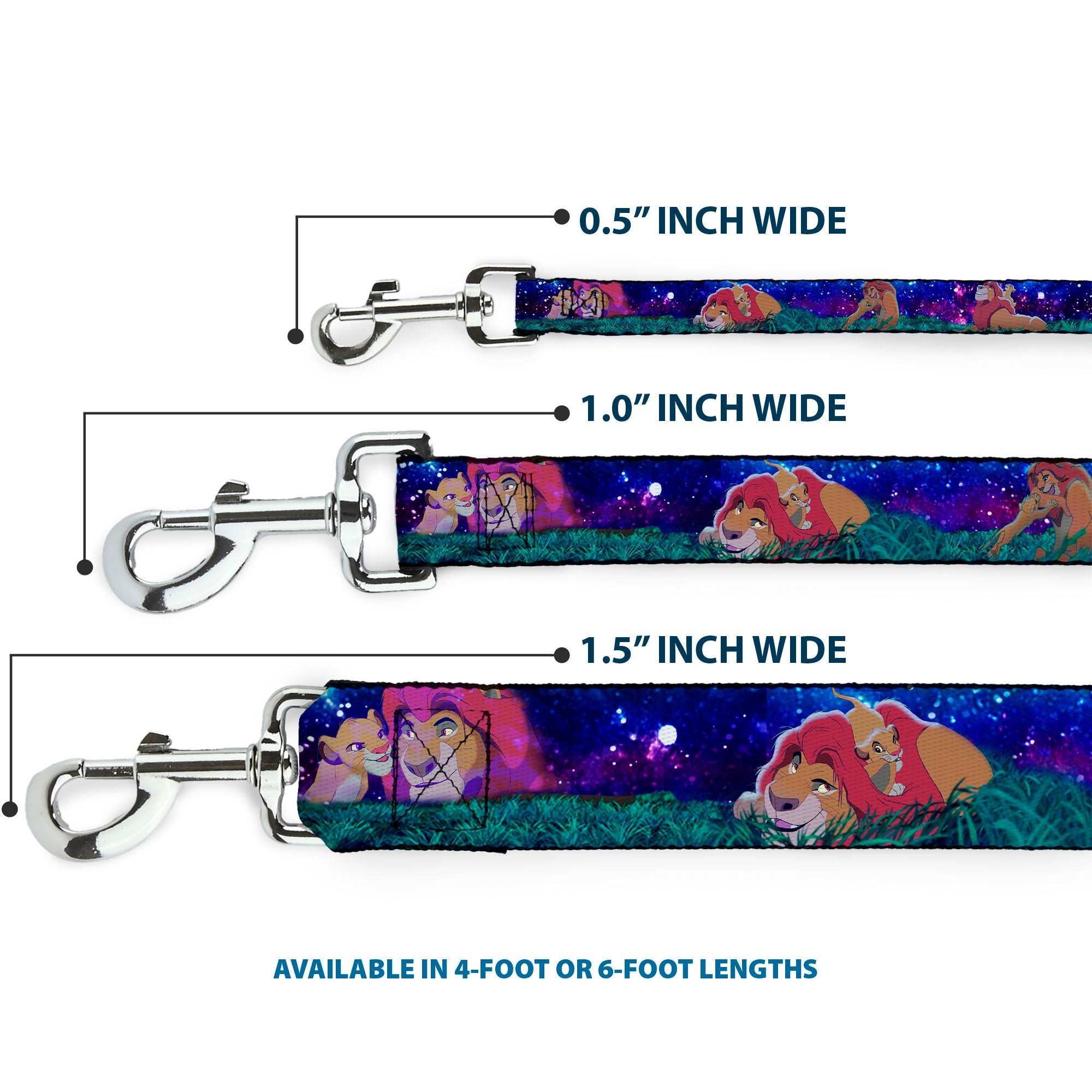 Dog Leash - Mufasa & Simba Night Poses Dog Leashes Disney