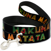 Dog Leash - HAKUNA MATATA Black/Lion King Scenes Dog Leashes Disney