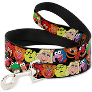 Dog Leash - Muppets Faces Black Dog Leashes Disney