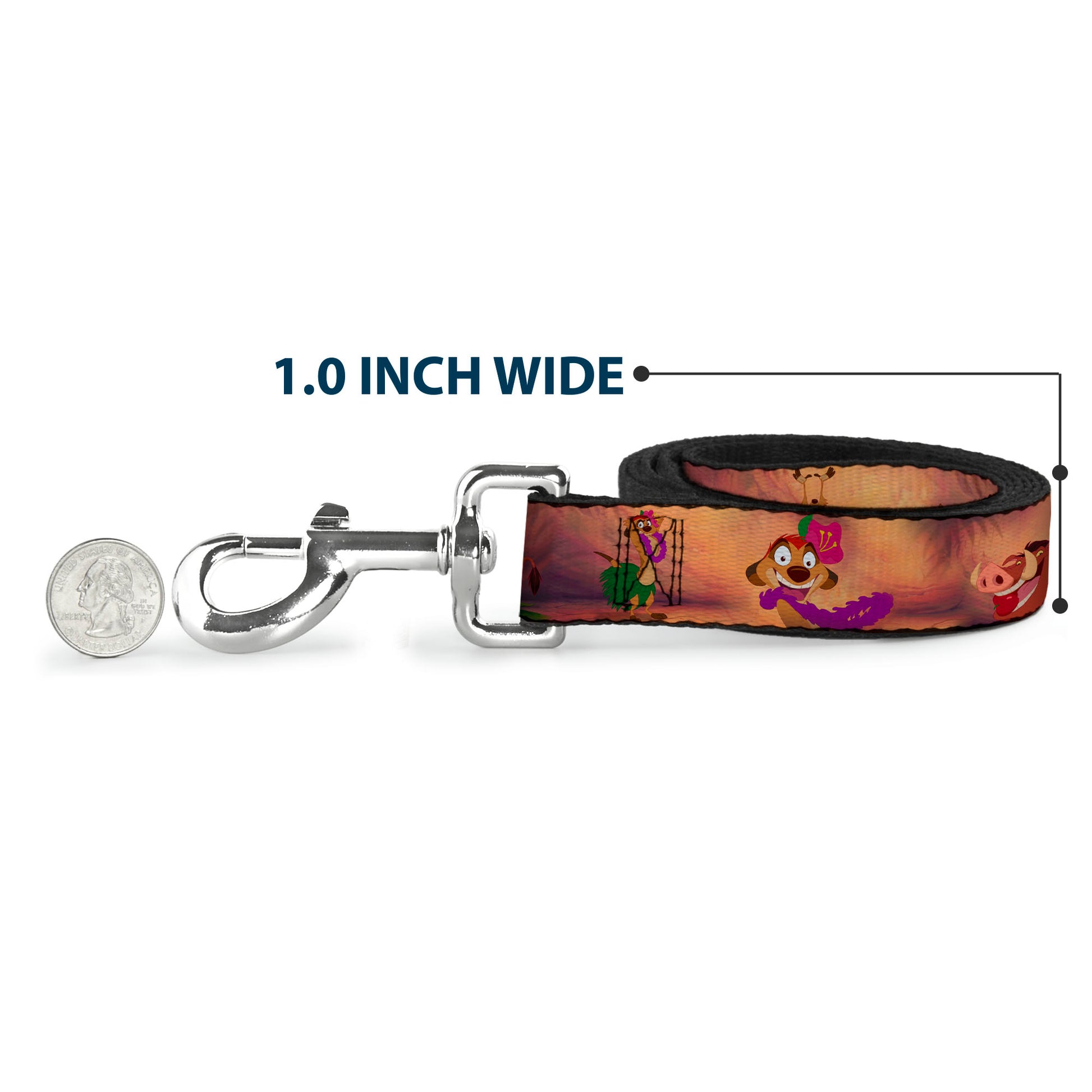 Dog Leash - Timon & Pumba The Hula Song Poses Dog Leashes Disney