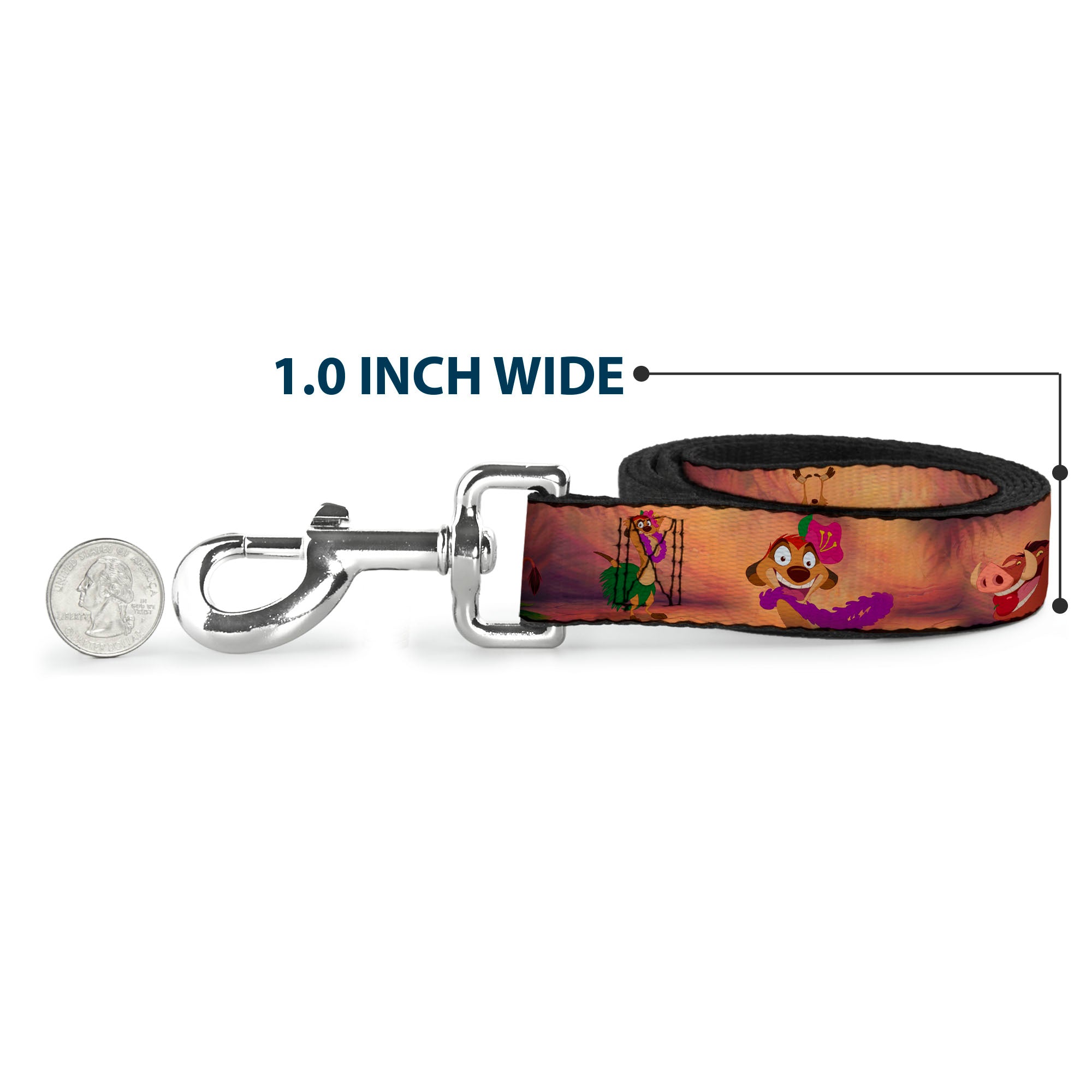 Dog Leash - Timon & Pumba The Hula Song Poses Dog Leashes Disney