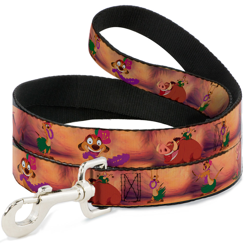 Dog Leash - Timon & Pumba The Hula Song Poses Dog Leashes Disney