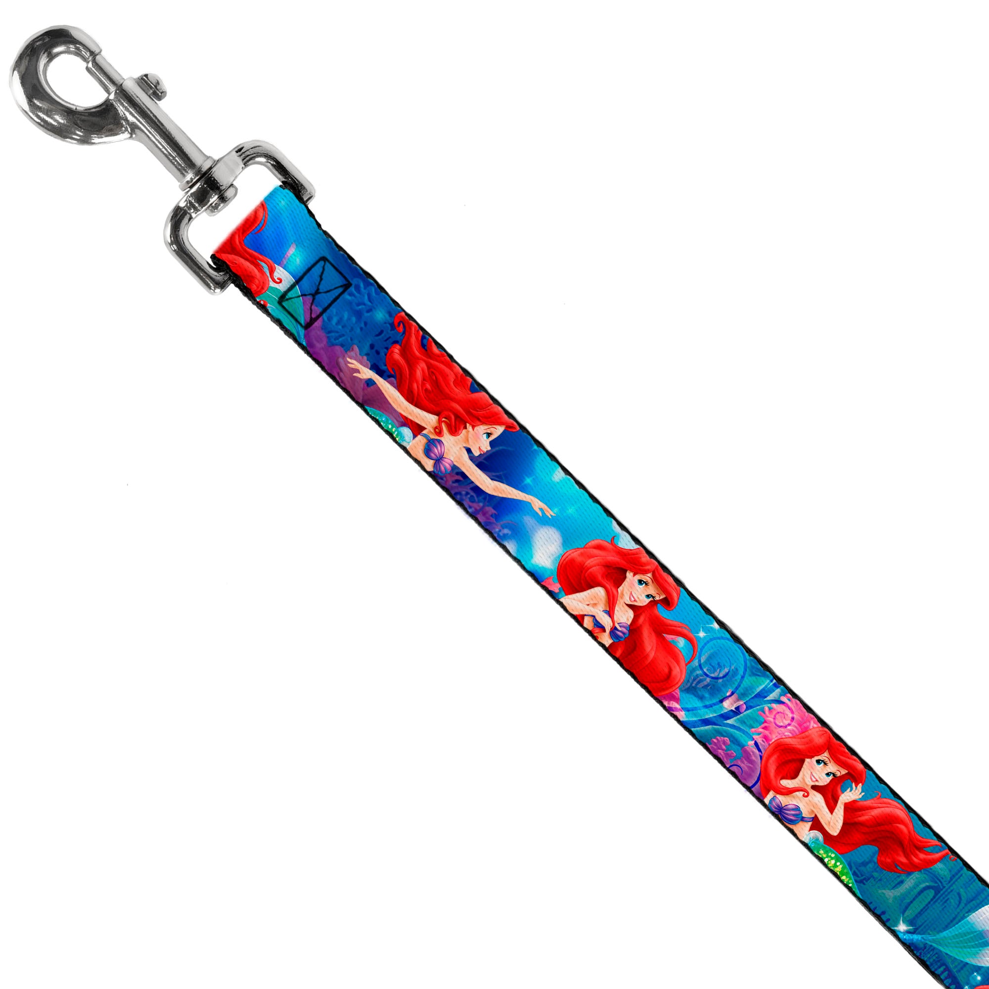 Dog Leash - Ariel Vivid Underwater Sparkle Poses/Castle Dog Leashes Disney