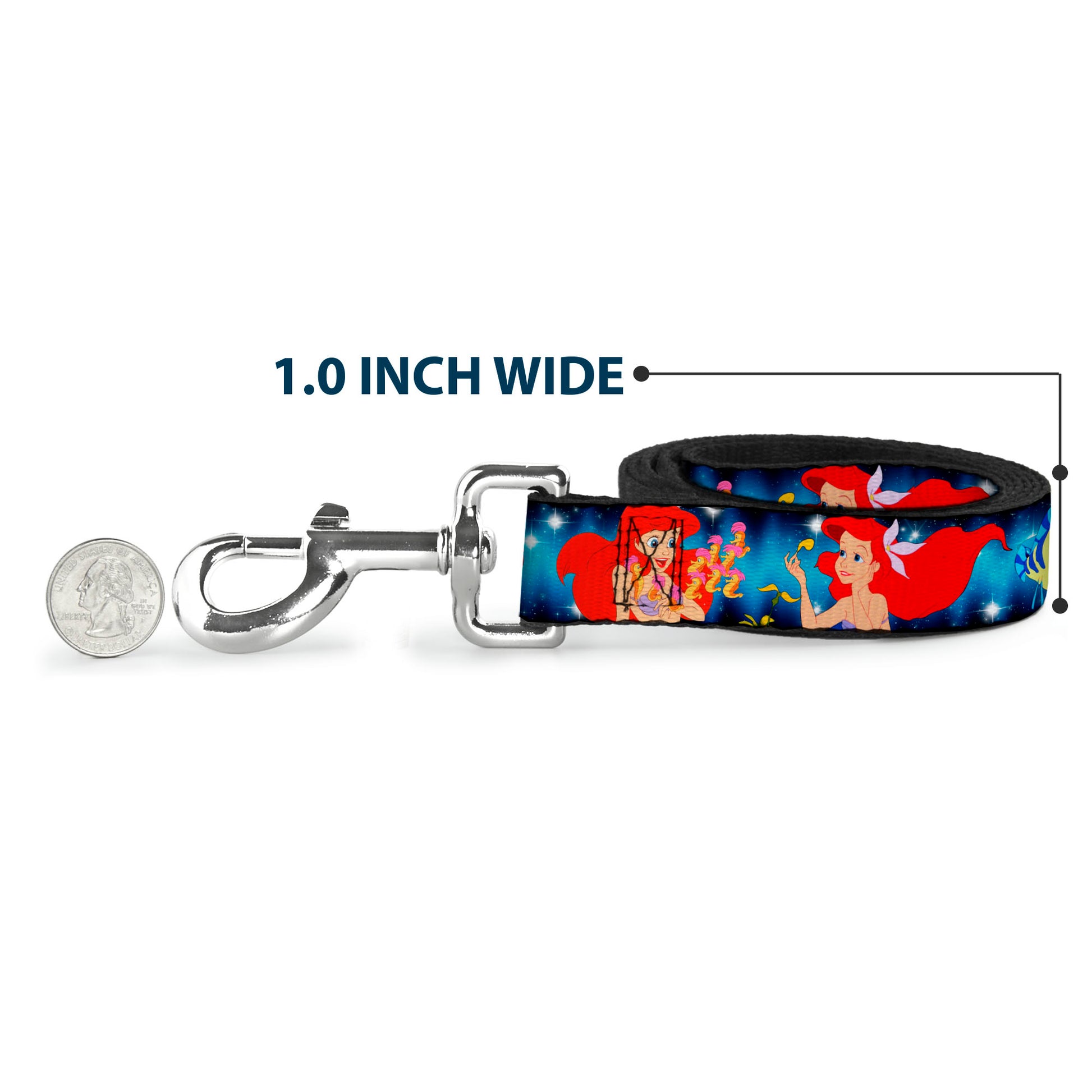 Dog Leash - The Little Mermaid Under the Sea Scenes Dog Leashes Disney