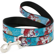Dog Leash - ARIEL Sketch Poses Blues/Lavender Dog Leashes Disney