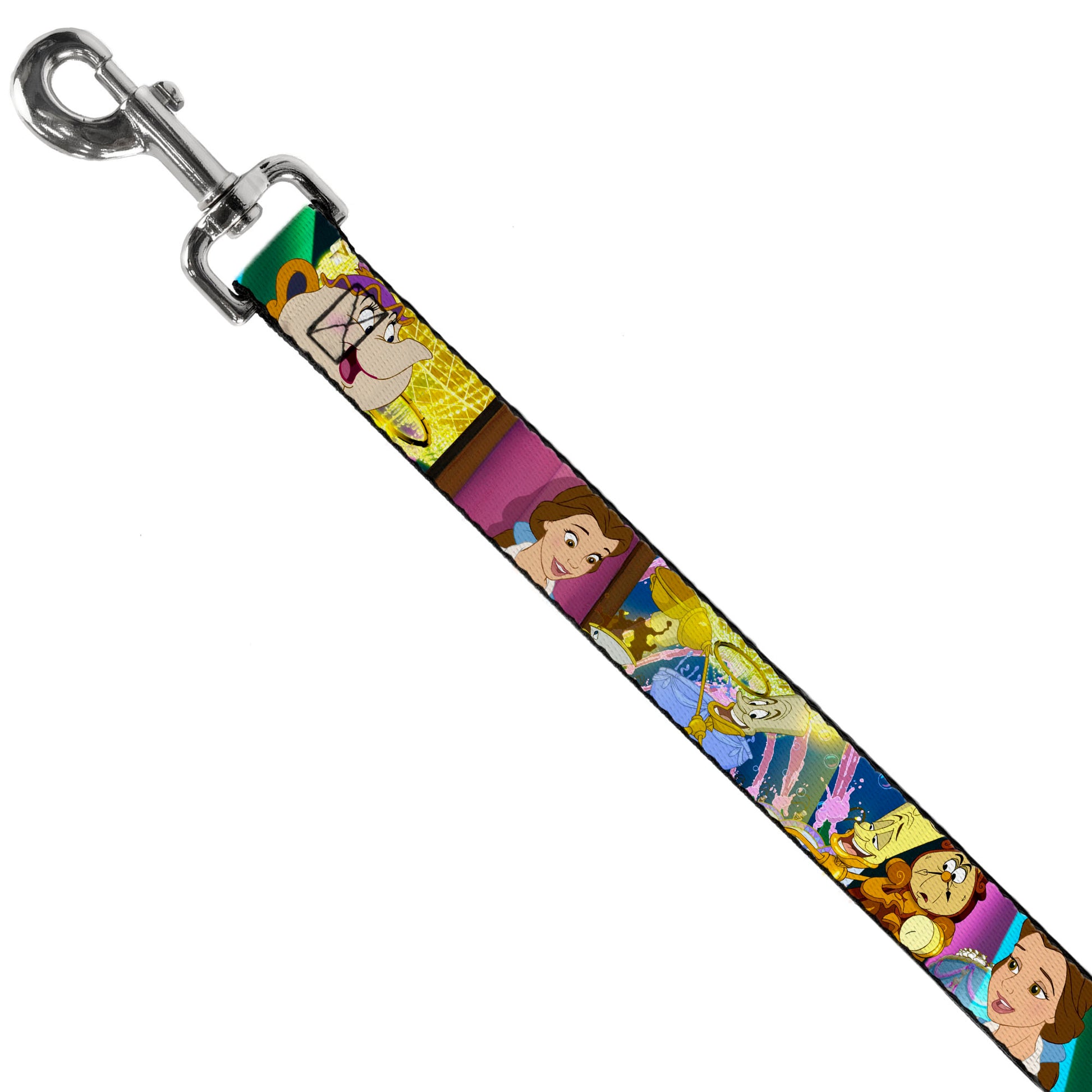 Dog Leash - Beauty & the Beast Be Our Guest Scenes Dog Leashes Disney