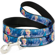 Dog Leash - Frozen Elsa the Snow Queen Poses/Snowflakes Dog Leashes Disney