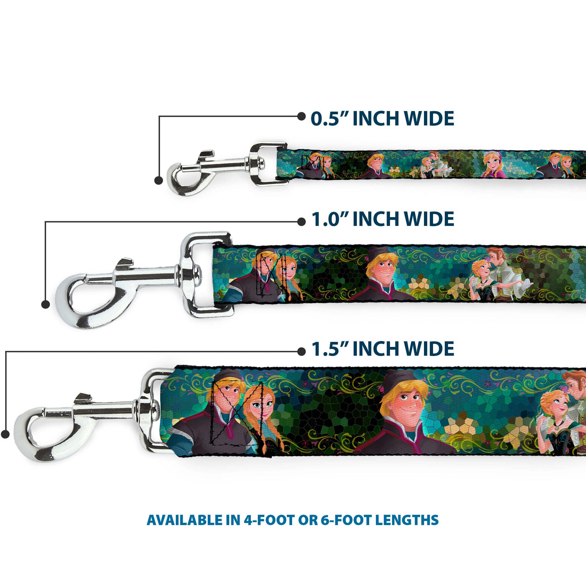 Dog Leash - Anna & Hans/Anna & Kristoff Poses Dog Leashes Disney
