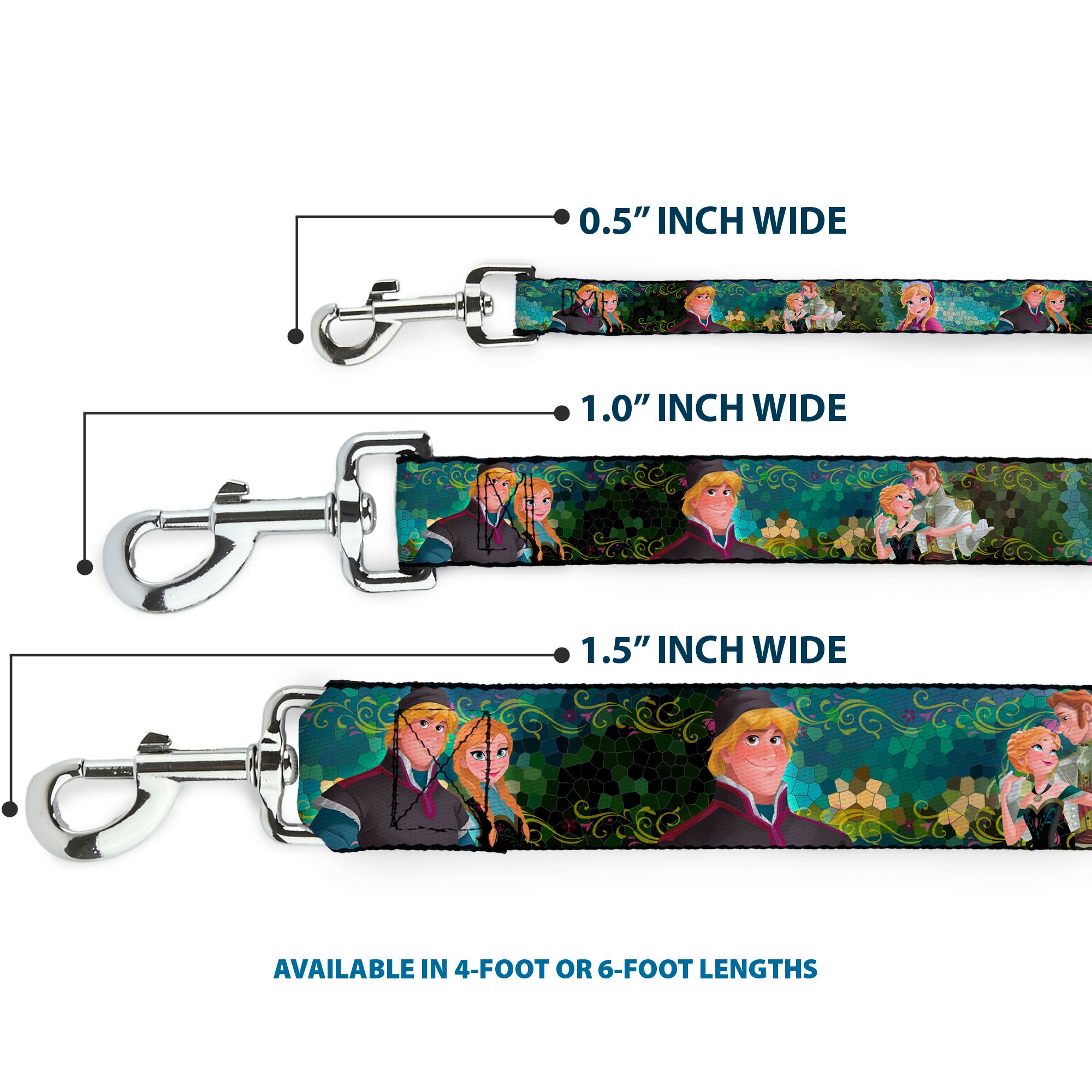 Dog Leash - Anna & Hans/Anna & Kristoff Poses Dog Leashes Disney