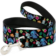Dog Leash - Stitch & Scrump Poses/Tropical Flora Dog Leashes Disney