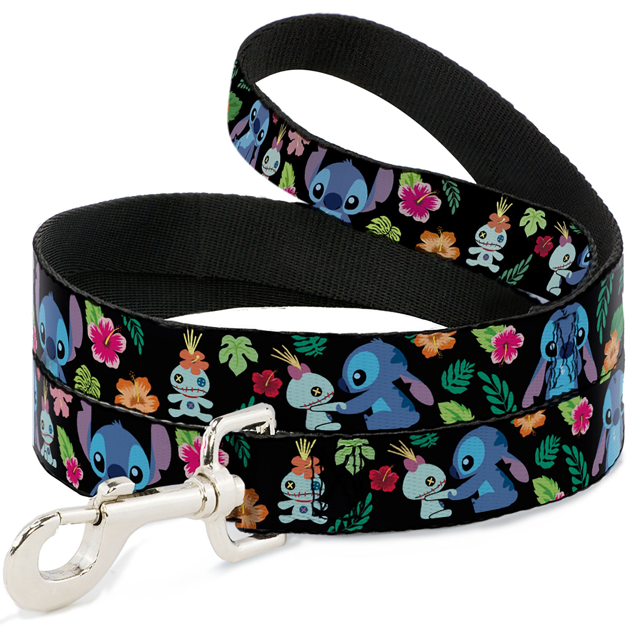 Dog Leash - Stitch & Scrump Poses/Tropical Flora Dog Leashes Disney