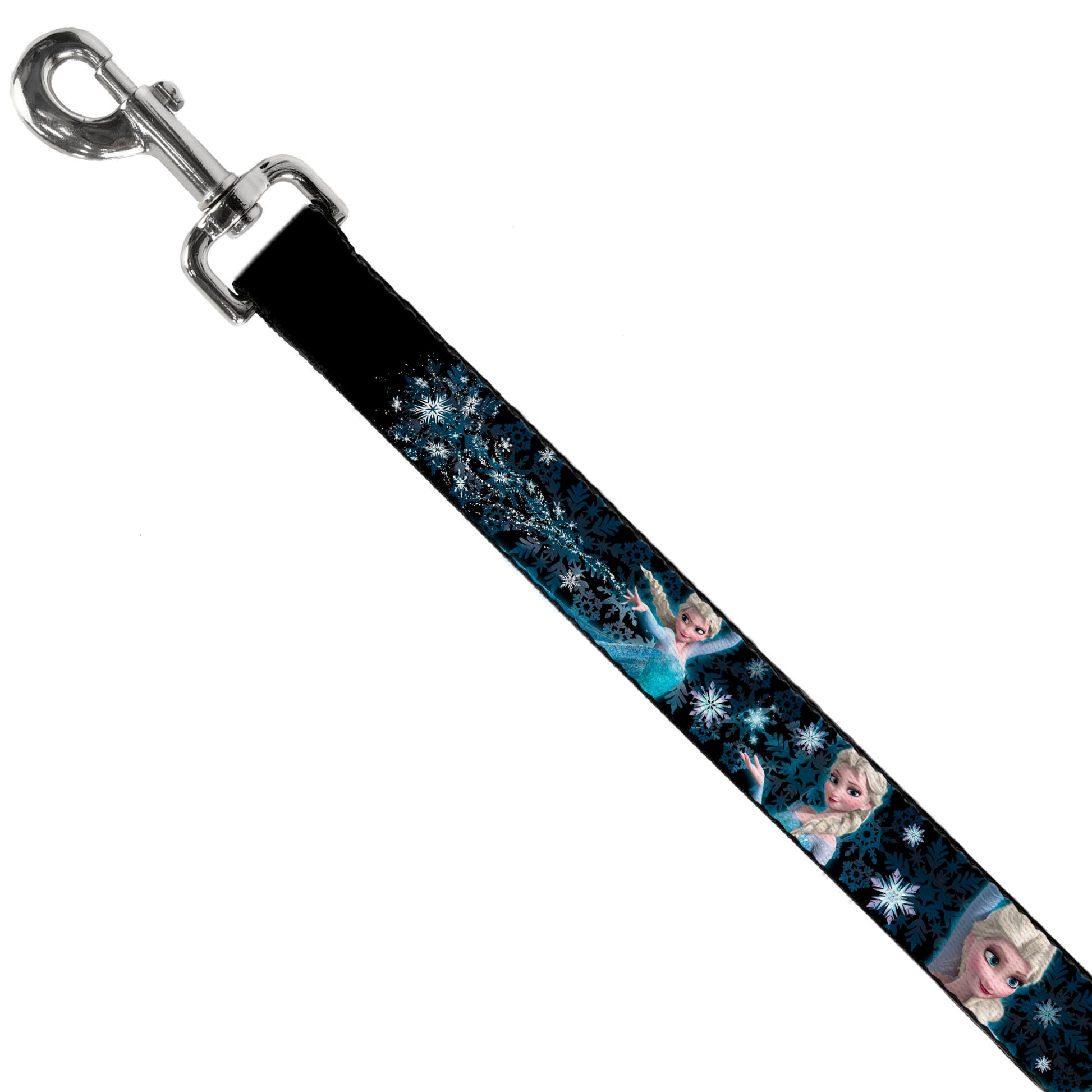 Dog Leash - Elsa the Snow Queen Poses PERFECT AND POWERFUL Blues/White Dog Leashes Disney
