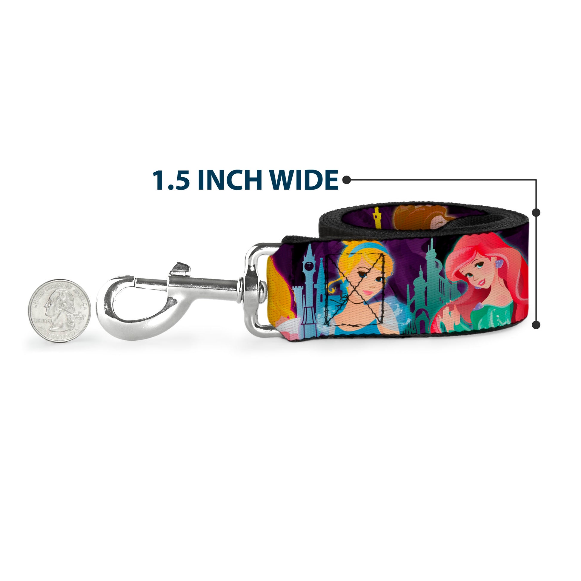 Dog Leash - Elsa the Snow Queen Poses PERFECT AND POWERFUL Blues/White Dog Leashes Disney