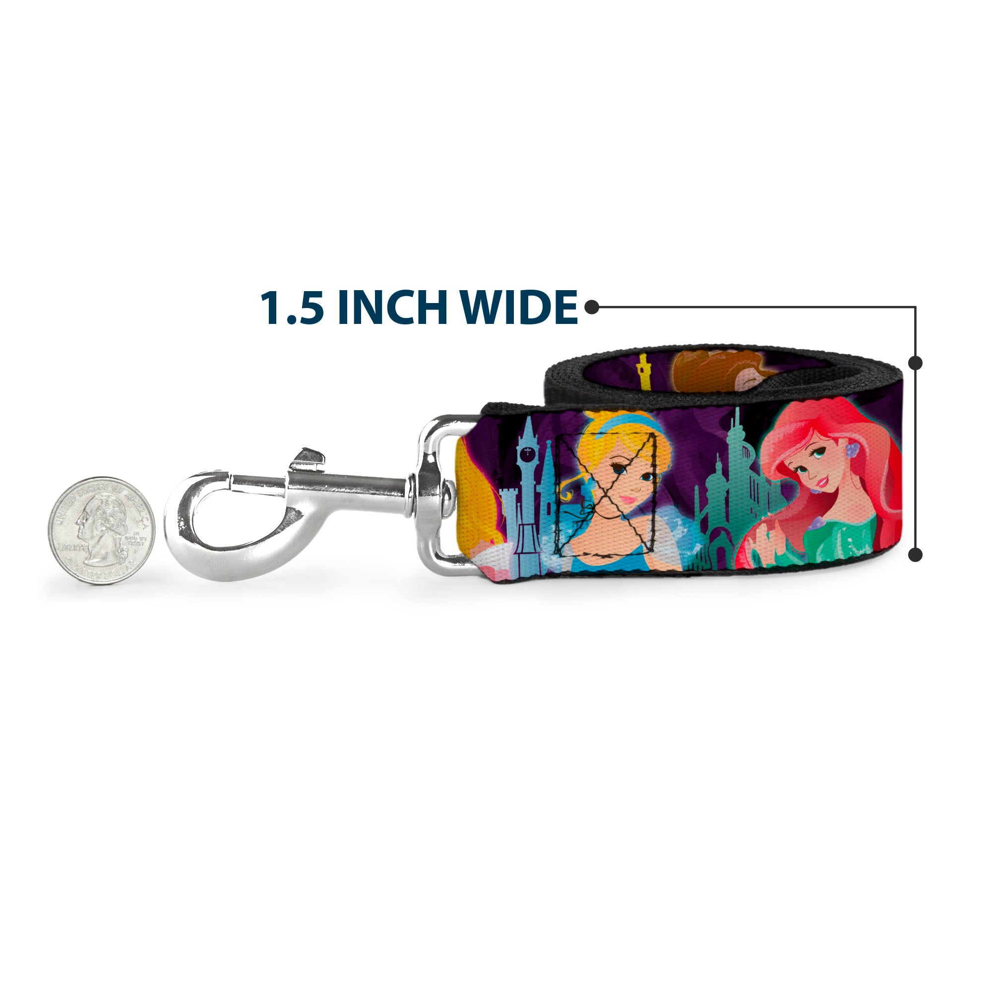 Dog Leash - Elsa the Snow Queen Poses PERFECT AND POWERFUL Blues/White Dog Leashes Disney