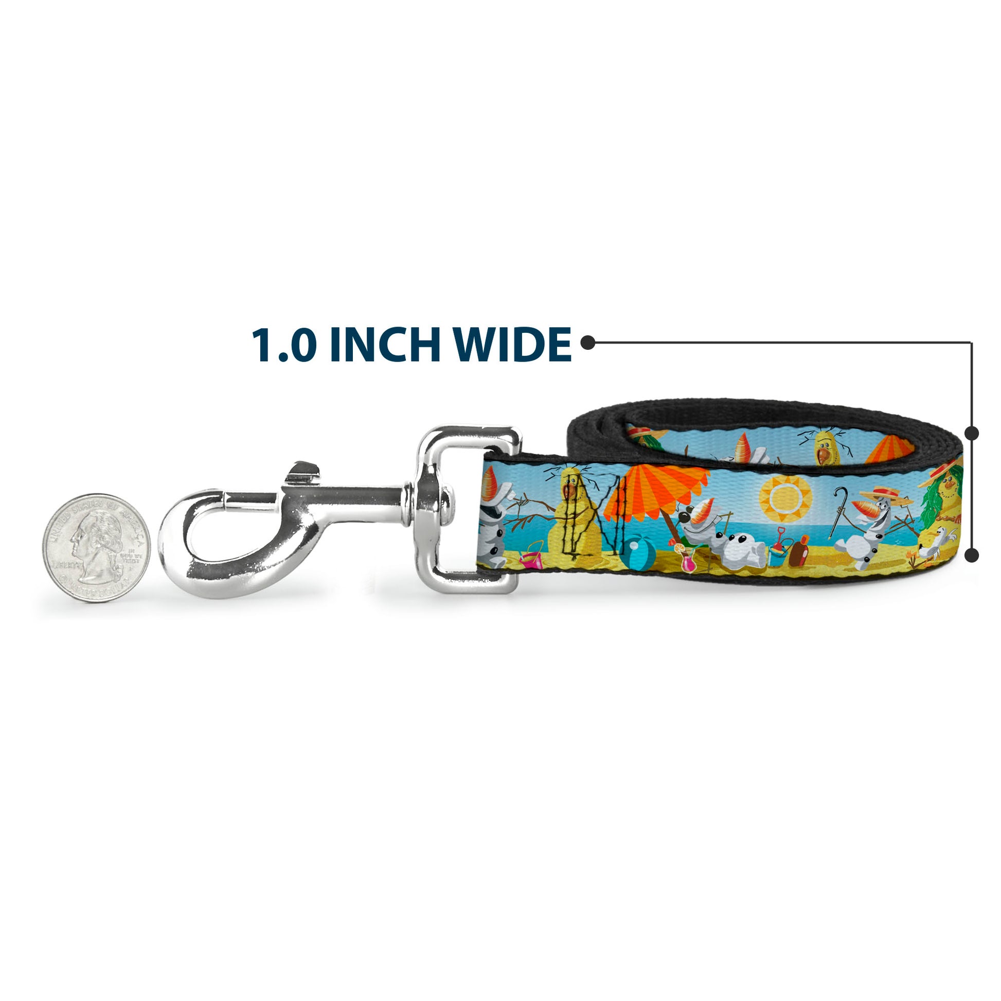 Dog Leash - Olaf Summertime Beach Scenes Dog Leashes Disney