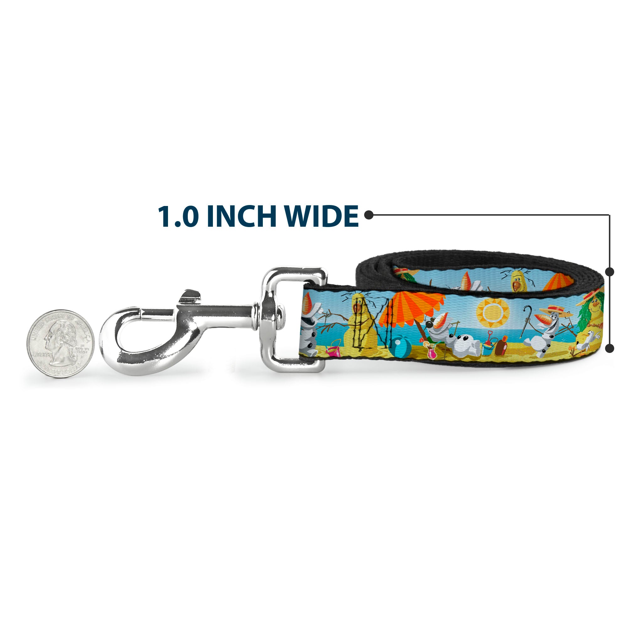Dog Leash - Olaf Summertime Beach Scenes Dog Leashes Disney