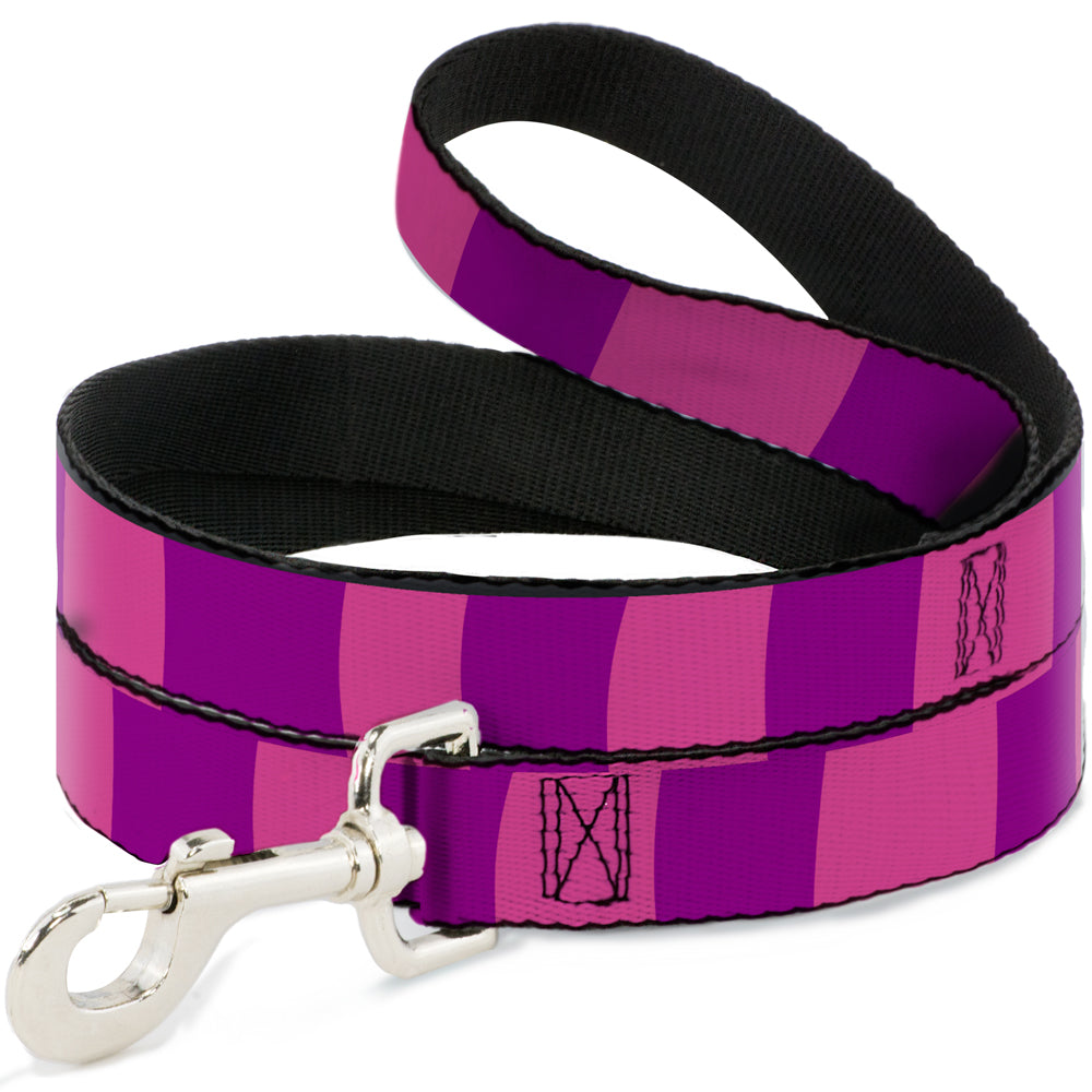 Dog Leash - Cheshire Cat Stripe Pink/Purple Dog Leashes Disney