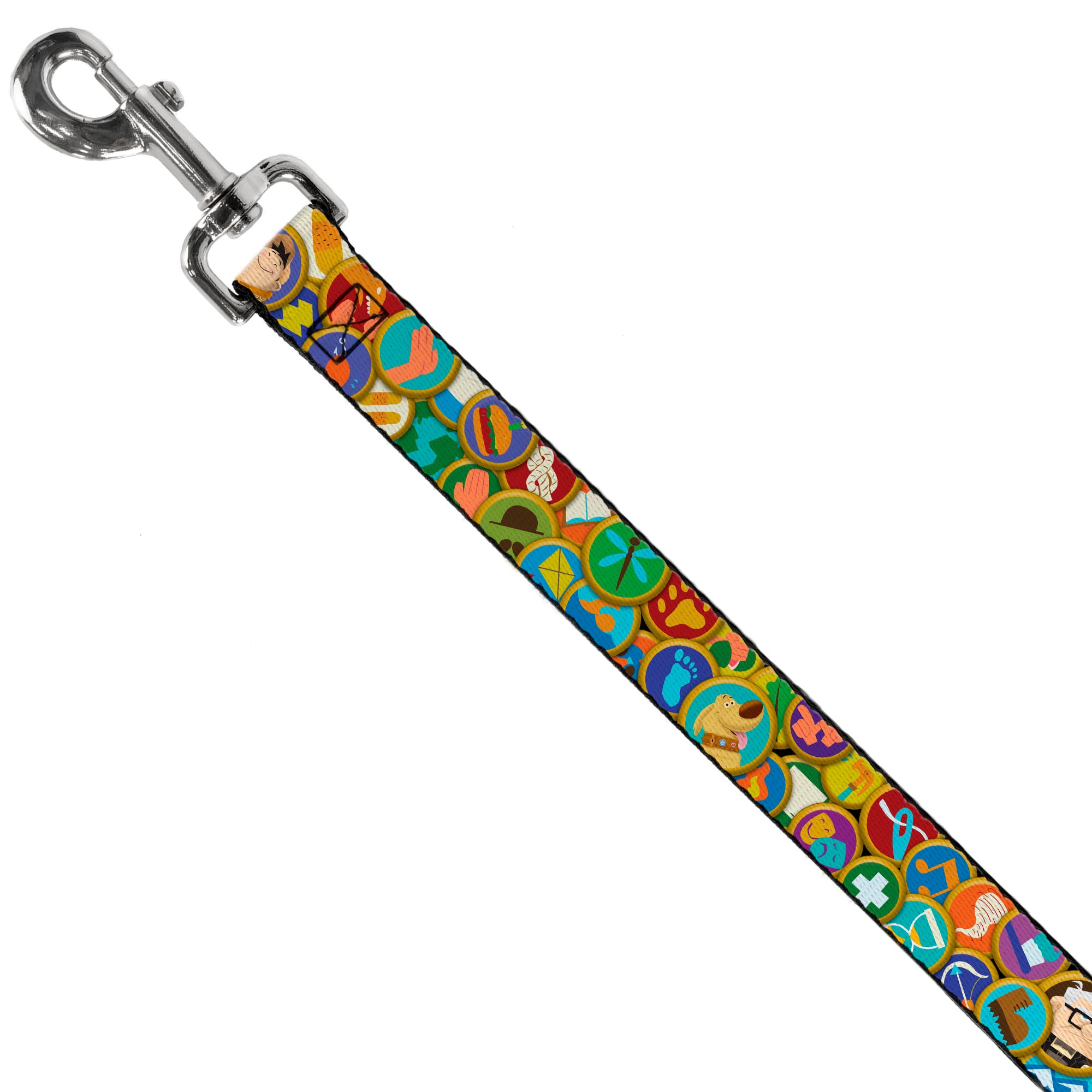 Dog Leash - Stacked Wilderness Explorers Badges Dog Leashes Disney