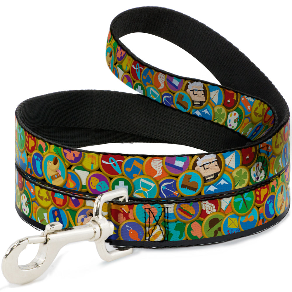Dog Leash - Stacked Wilderness Explorers Badges Dog Leashes Disney