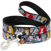Dog Leash - Princess Pose/Princess & Prince Scene Grays/Multi Color Dog Leashes Disney