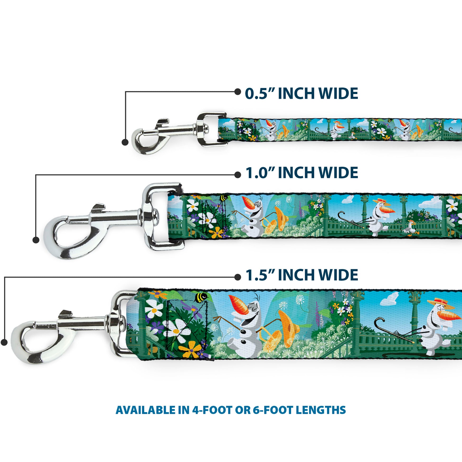 Dog Leash - Olaf Garden Scenes Dog Leashes Disney