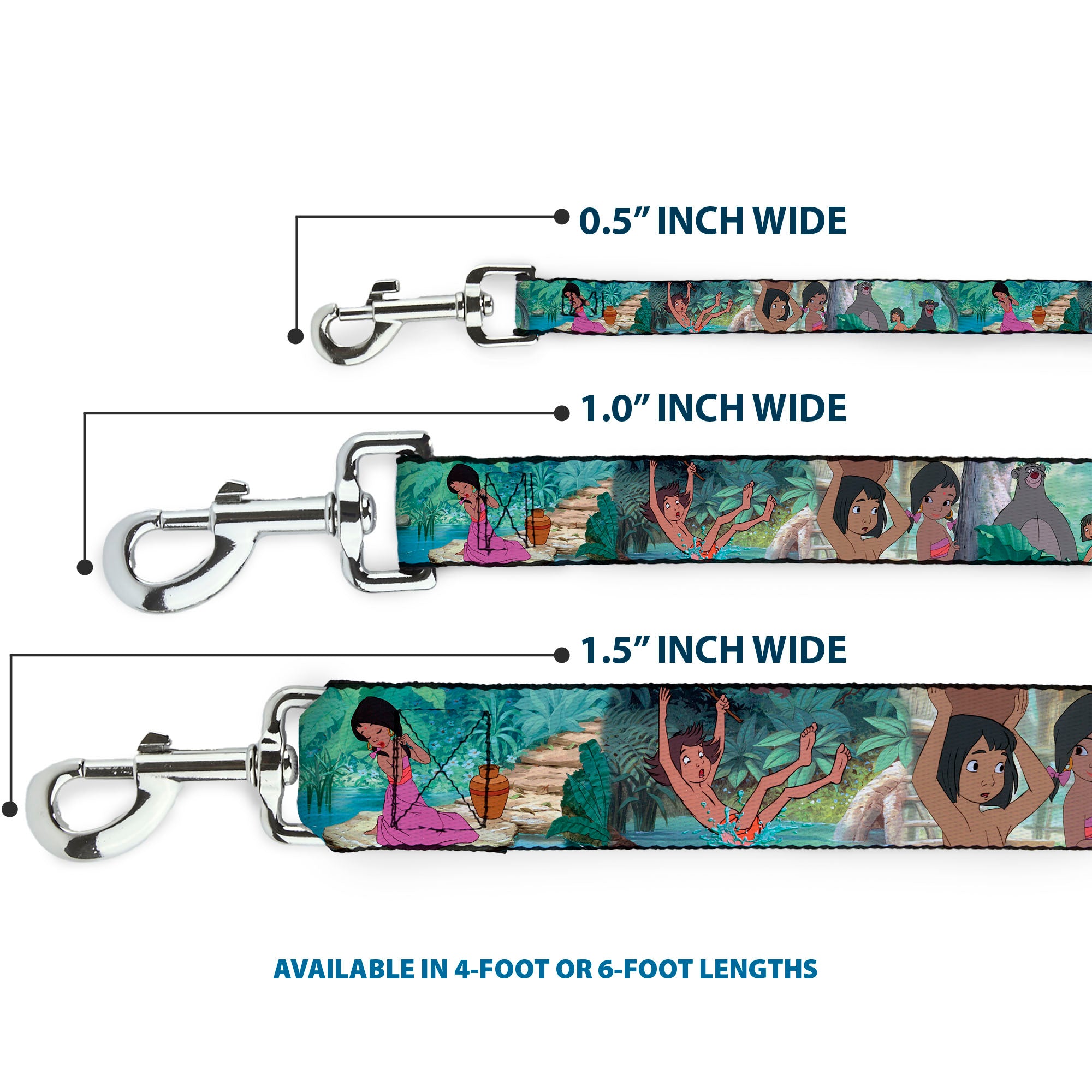 Dog Leash - The Jungle Book Scenes Dog Leashes Disney