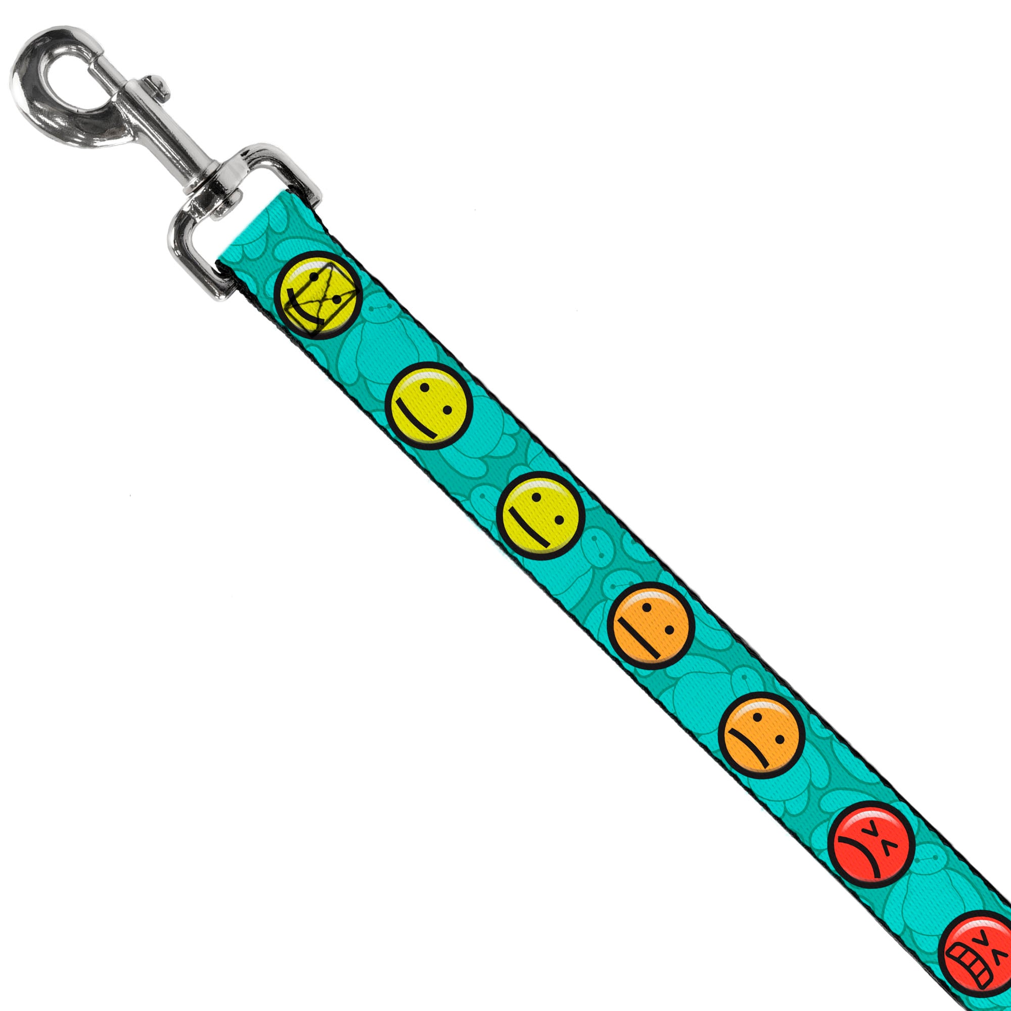 Dog Leash - Baymax/Mood Expressions/Baymax Scattered Turquoise Dog Leashes Disney