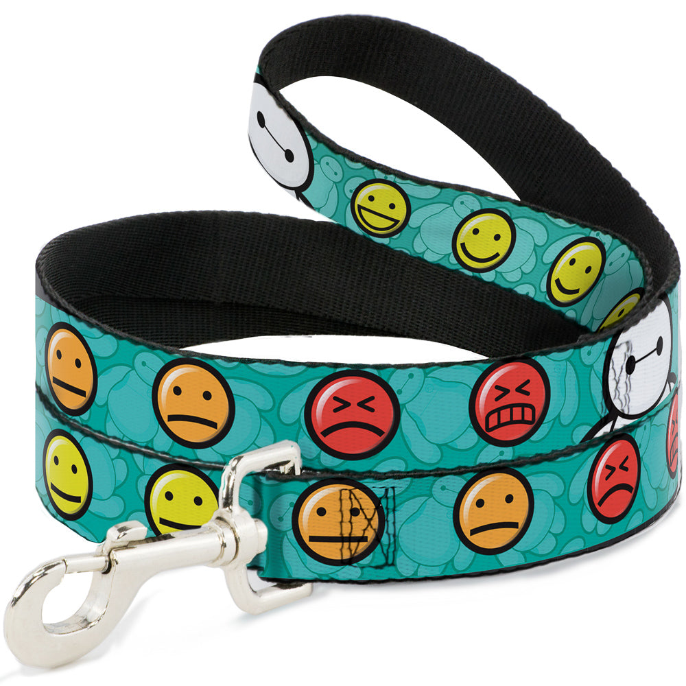 Dog Leash - Baymax/Mood Expressions/Baymax Scattered Turquoise Dog Leashes Disney
