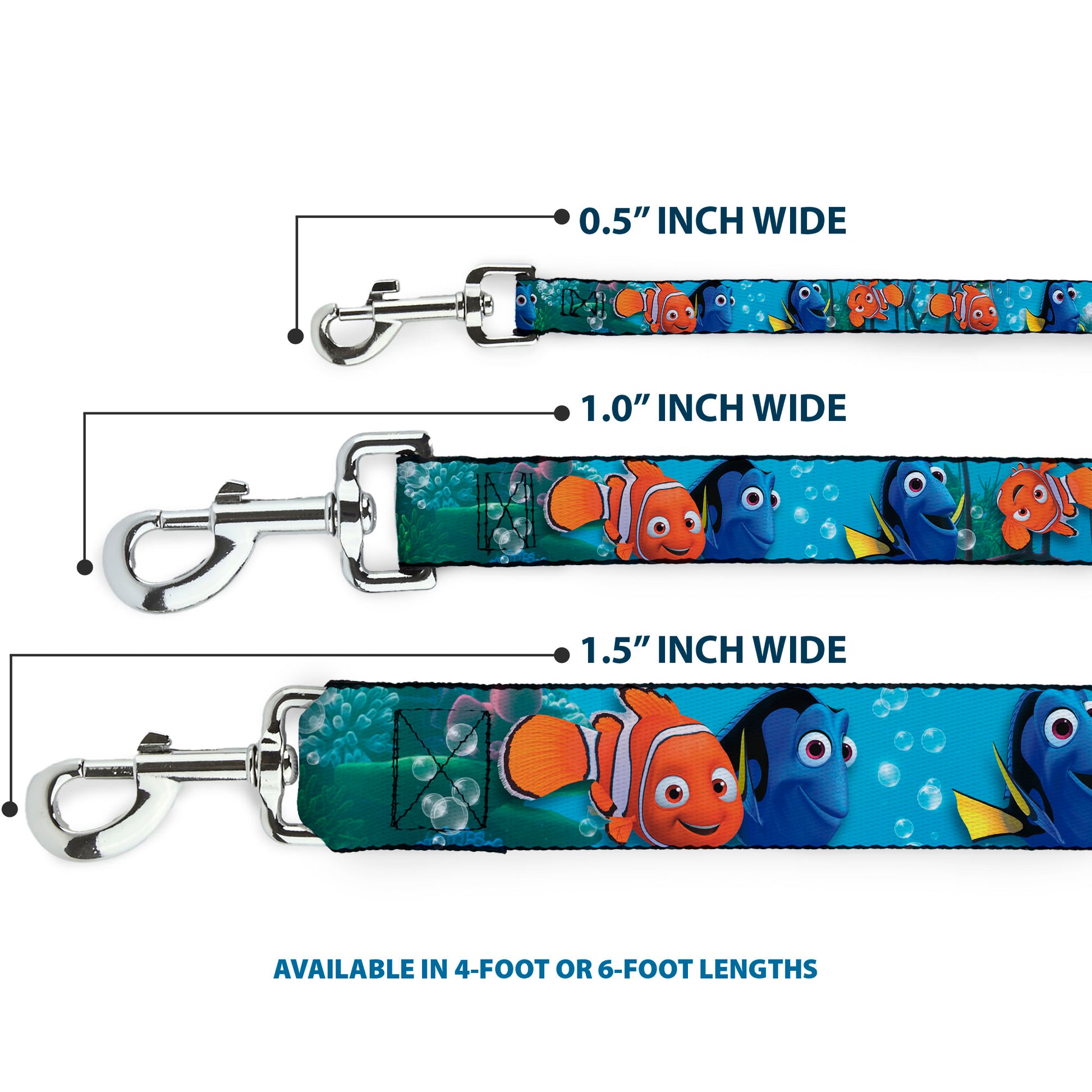 Dog Leash - Nemo & Dory Poses Dog Leashes Disney