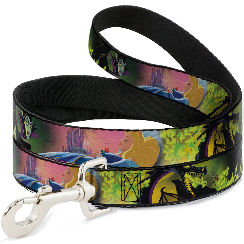 Dog Leash - Sleeping Beauty & Maleficent/Maleficent Dragon Scenes Dog Leashes Disney
