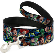 Dog Leash - Toy Story Characters Running2 Denim Rays Dog Leashes Disney