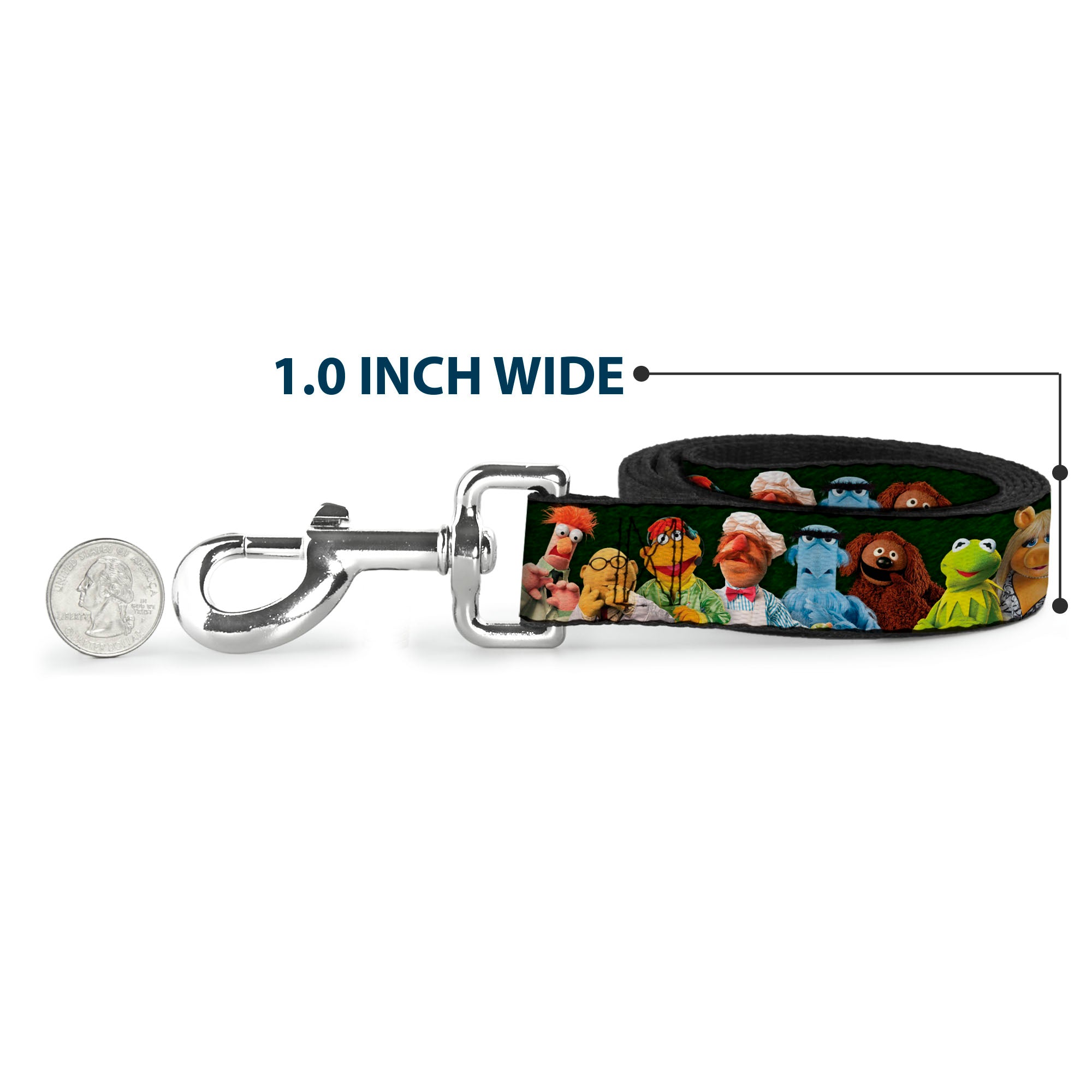 Dog Leash - Muppets 20-Character Group Pose Greens Dog Leashes Disney