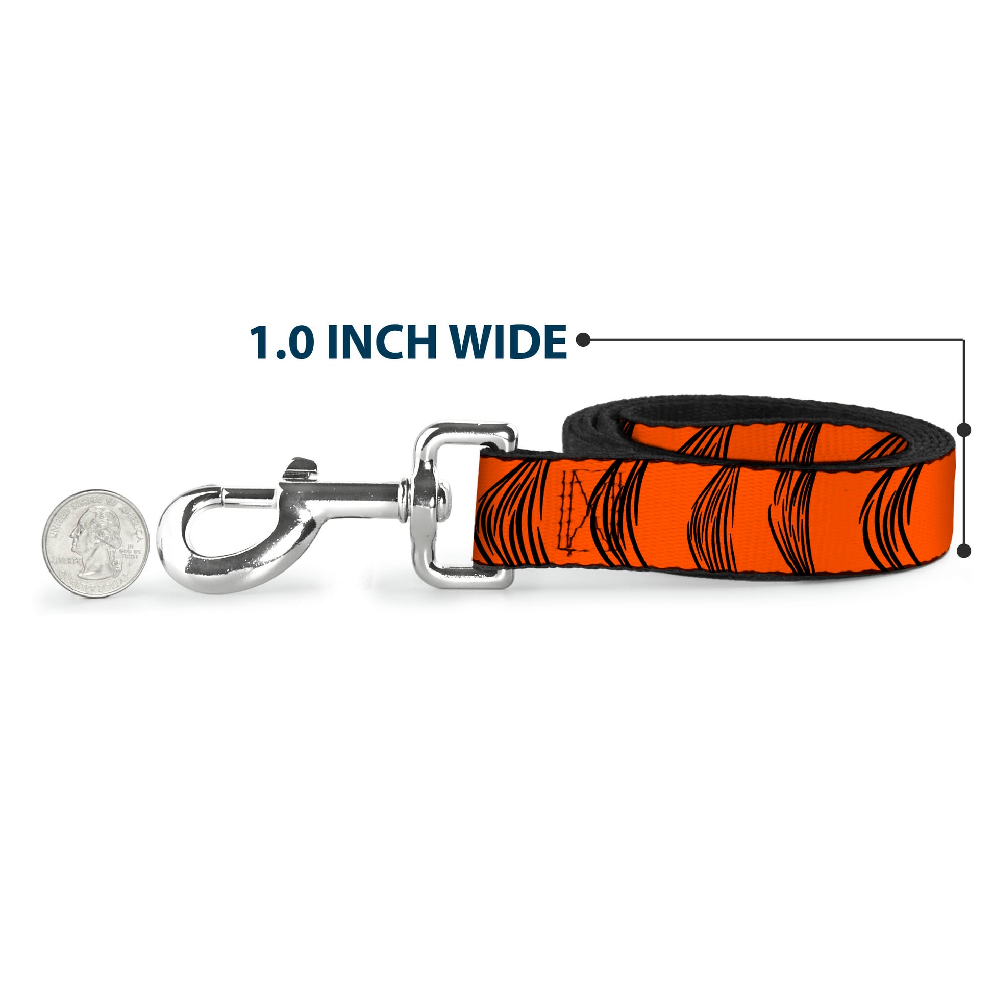 Dog Leash - Tigger Stripes Orange/Black Dog Leashes Disney