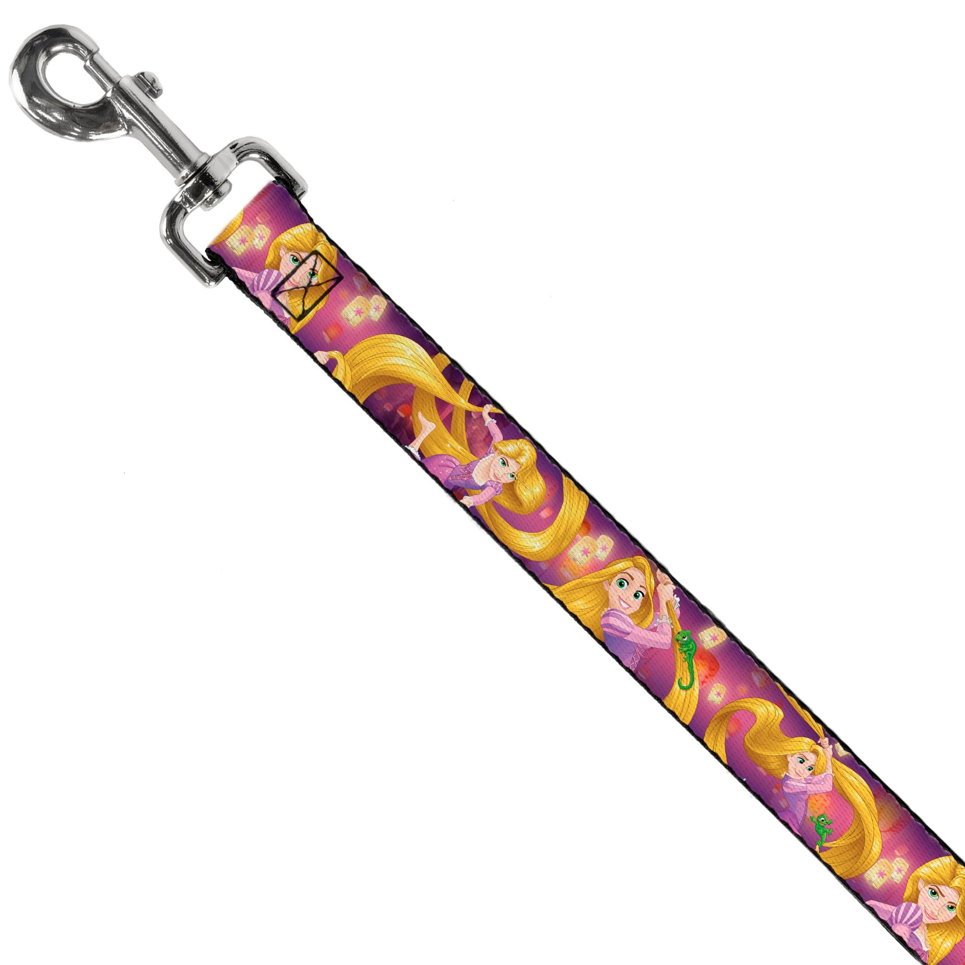 Dog Leash - Rapunzel 4-Tangled Poses/Pascal/Lights Light Purples Dog Leashes Disney