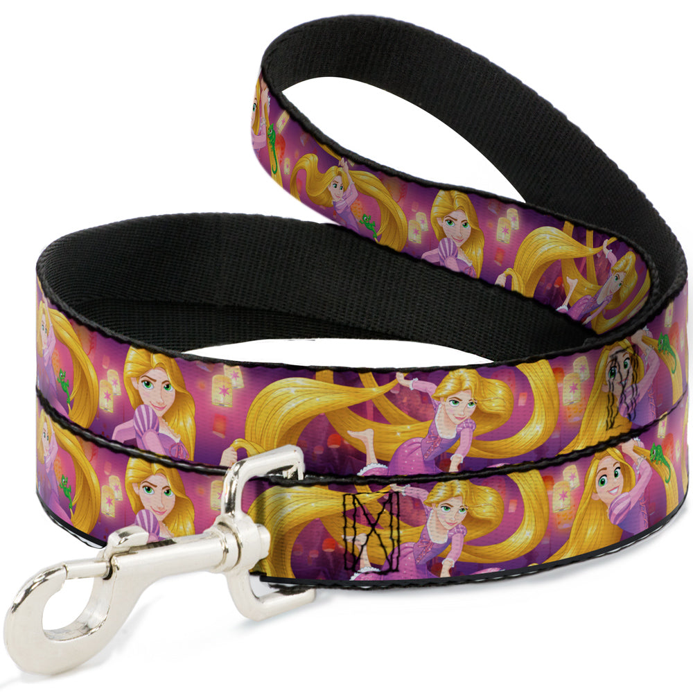 Dog Leash - Rapunzel 4-Tangled Poses/Pascal/Lights Light Purples Dog Leashes Disney