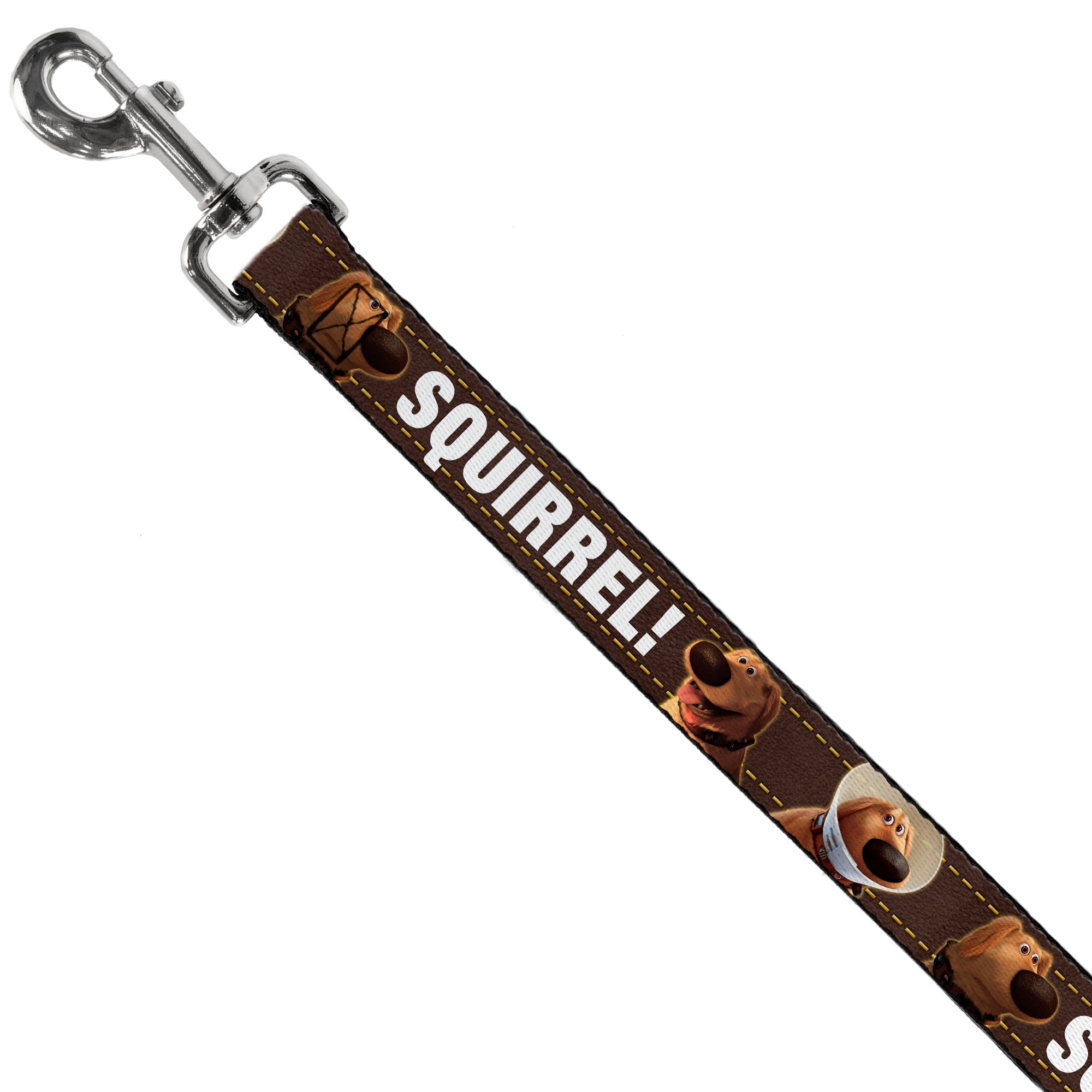 Dog Leash - Dug 3-Poses/SQUIRREL! Brown/Yellow/White Dog Leashes Disney