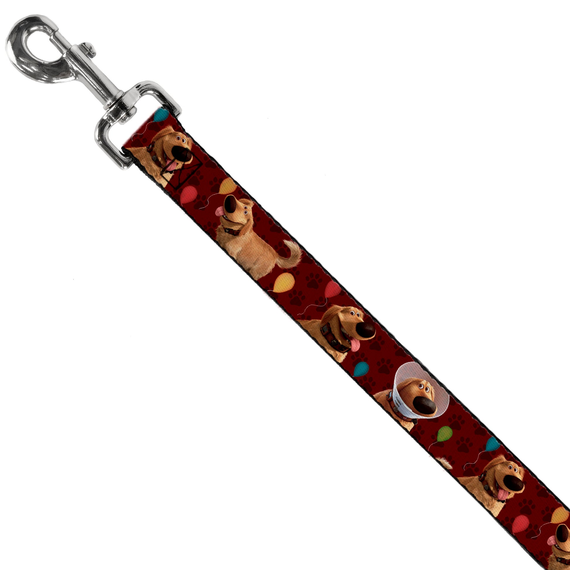 Dog Leash - Dug 4-Poses/Balloons/Paw Print Reds Dog Leashes Disney