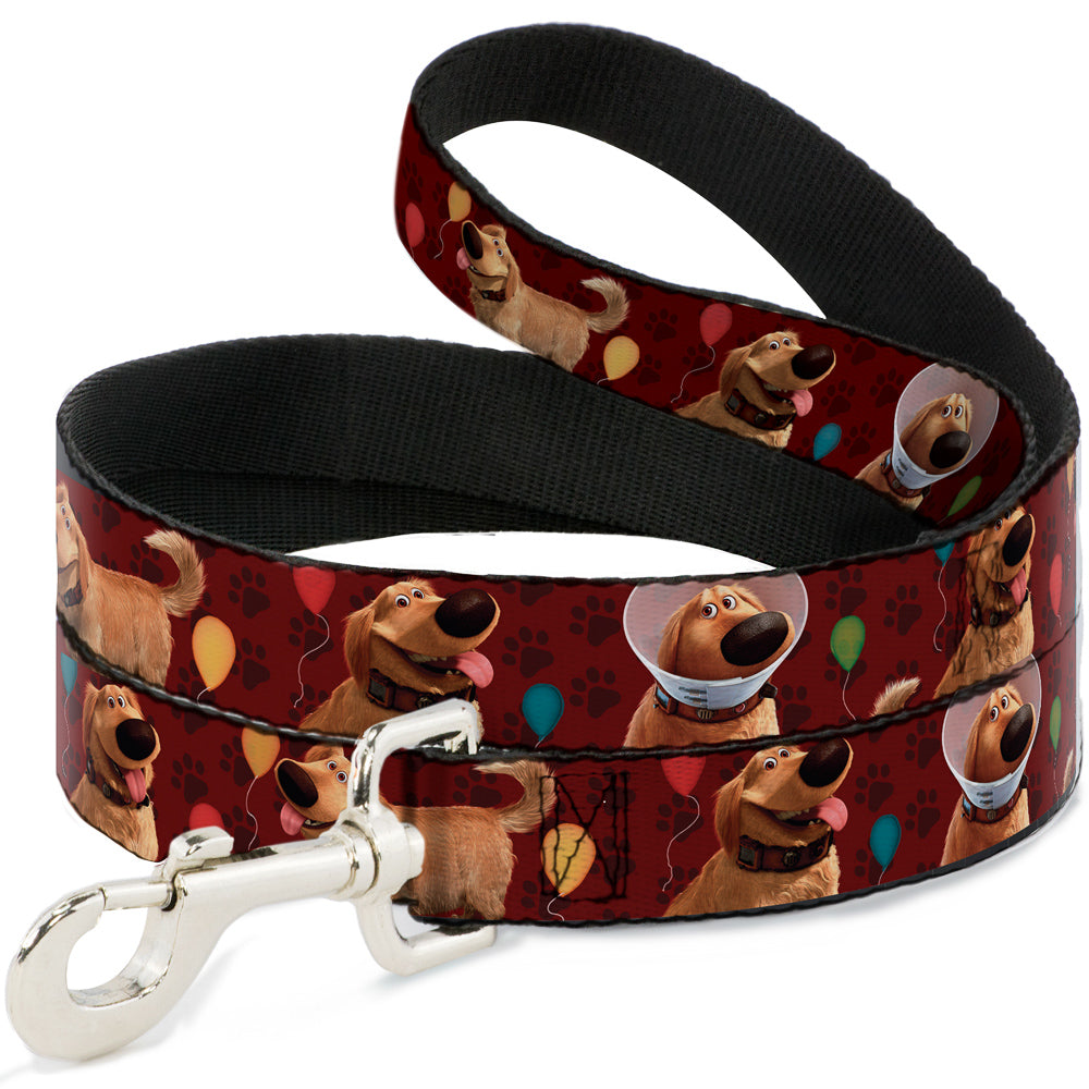 Dog Leash - Dug 4-Poses/Balloons/Paw Print Reds Dog Leashes Disney