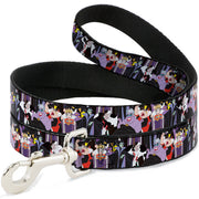 Dog Leash - 5-Disney Villains Stacked Dog Leashes Disney